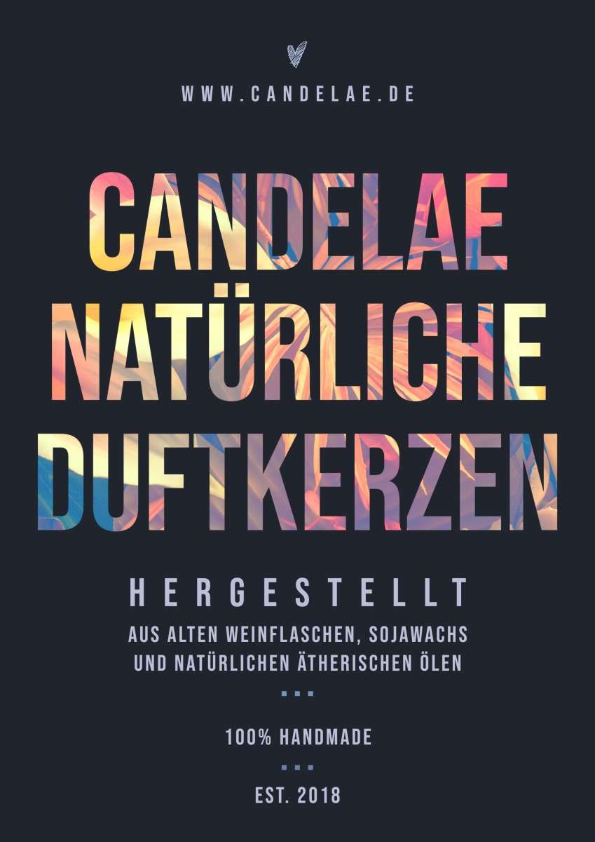 Candelae Duftkerzen aus recyceltem Glas mit natürlichem Sojawachs und ätherischen Ölen für umweltfreundlichen Duft