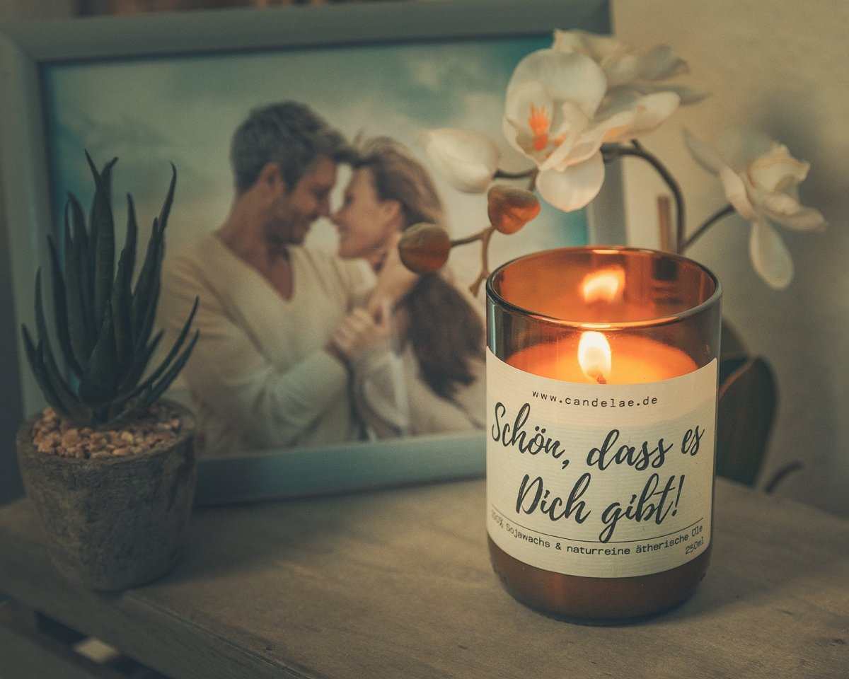 Schön dass es Dich gibt Duftkerze Summer Vibes umweltfreundlich Muttertag Geschenk