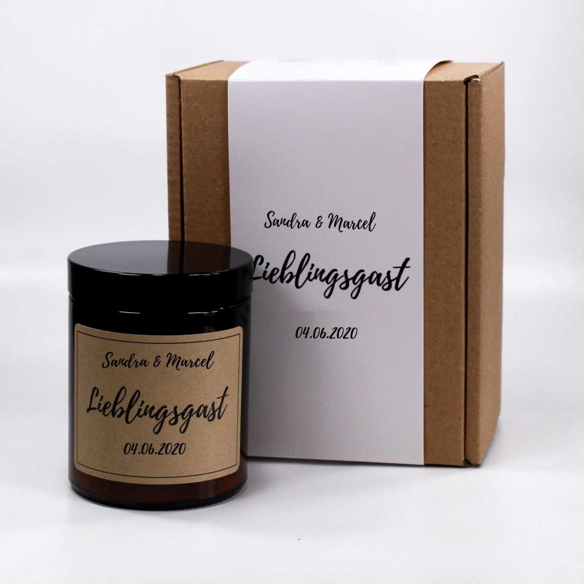 Individuelle Gastgeschenke nach euren Wünschen für Hochzeiten und Firmenevents mit personalisierbarer Verpackung