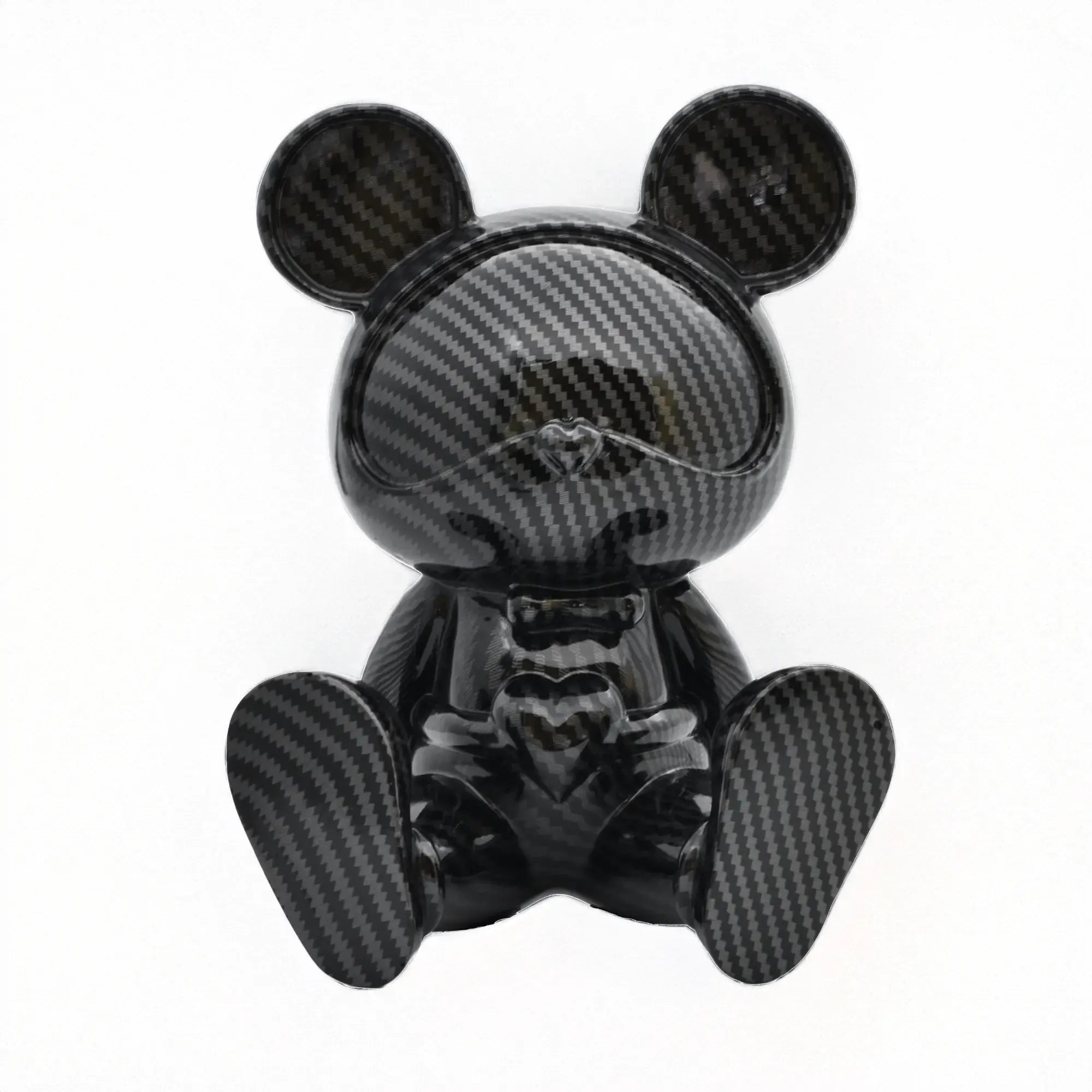 Dekofigur - Carbonfaser-Look Pop‑Art Figur – Édition Aéris