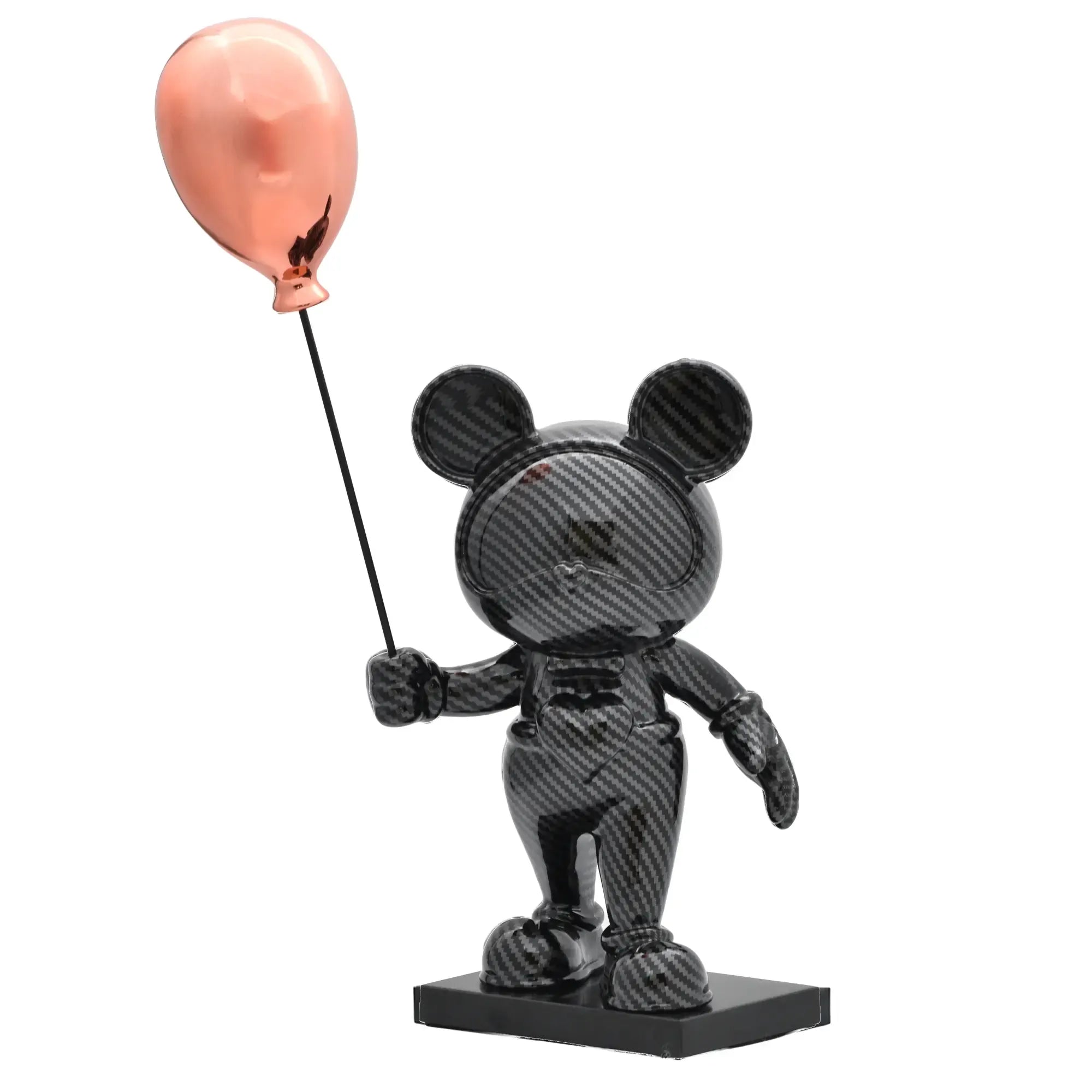 Dekofigur - Carbonfaser-Look Pop‑Art Figur – Édition Aéris