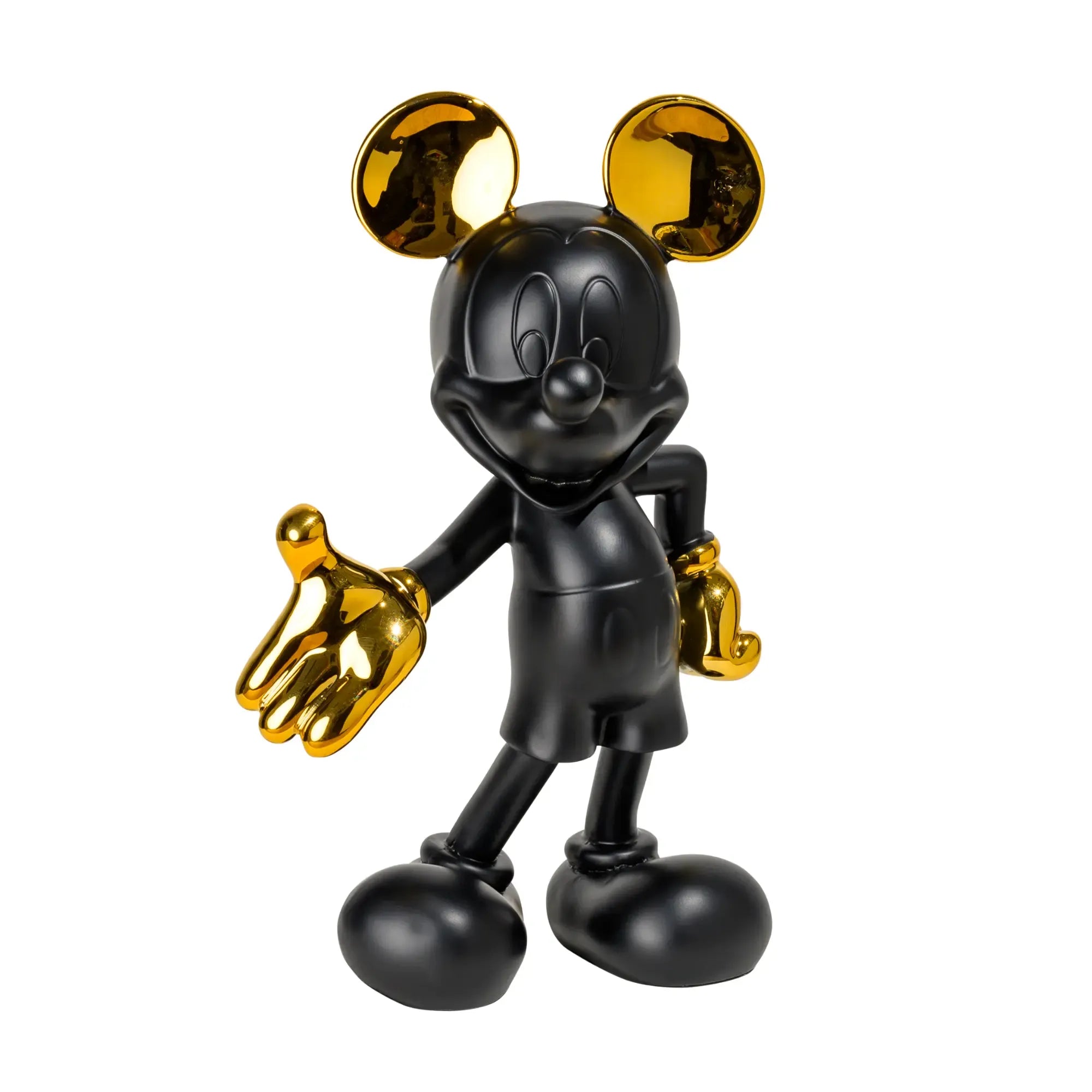 Dekofigur - Mickey Mouse - Pop-Art Micky Maus Sammlerfigur Disney mit Goldakzent Iconic Elegance