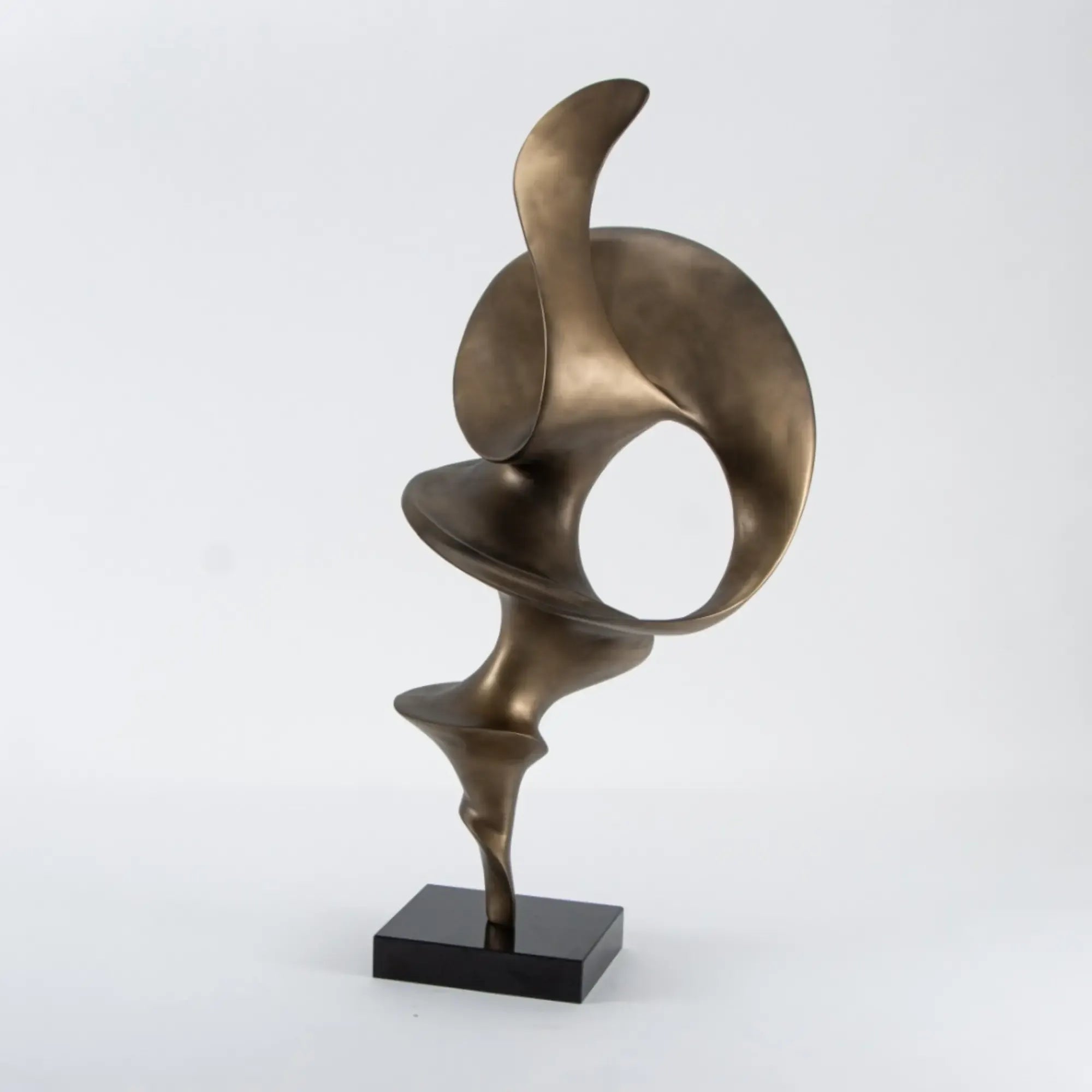 Dekoskulptur - Abstraktes Designer Objekt - Skulptur Abstrakte Wellen-Spirale Ondula Aeterna