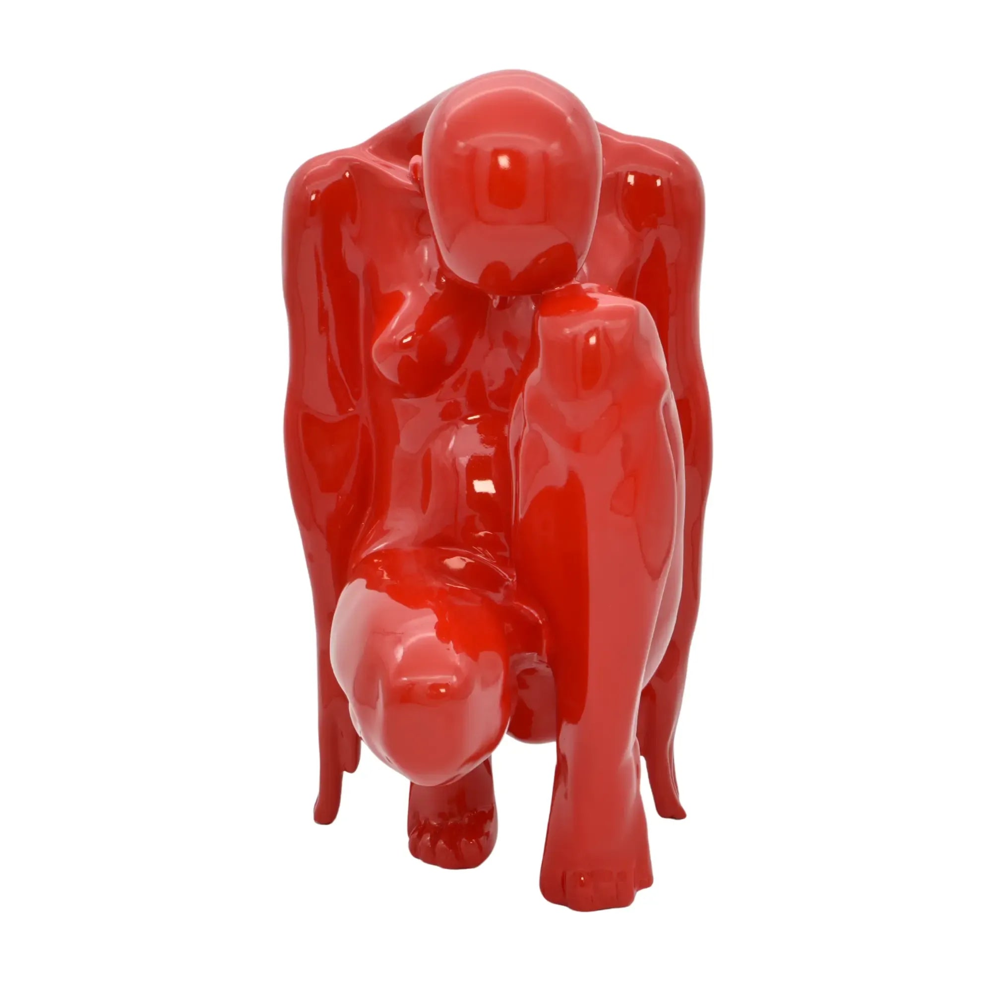 Dekofigur - Skulptur Abstraktes Hochglanz-Statement Figura Rubra