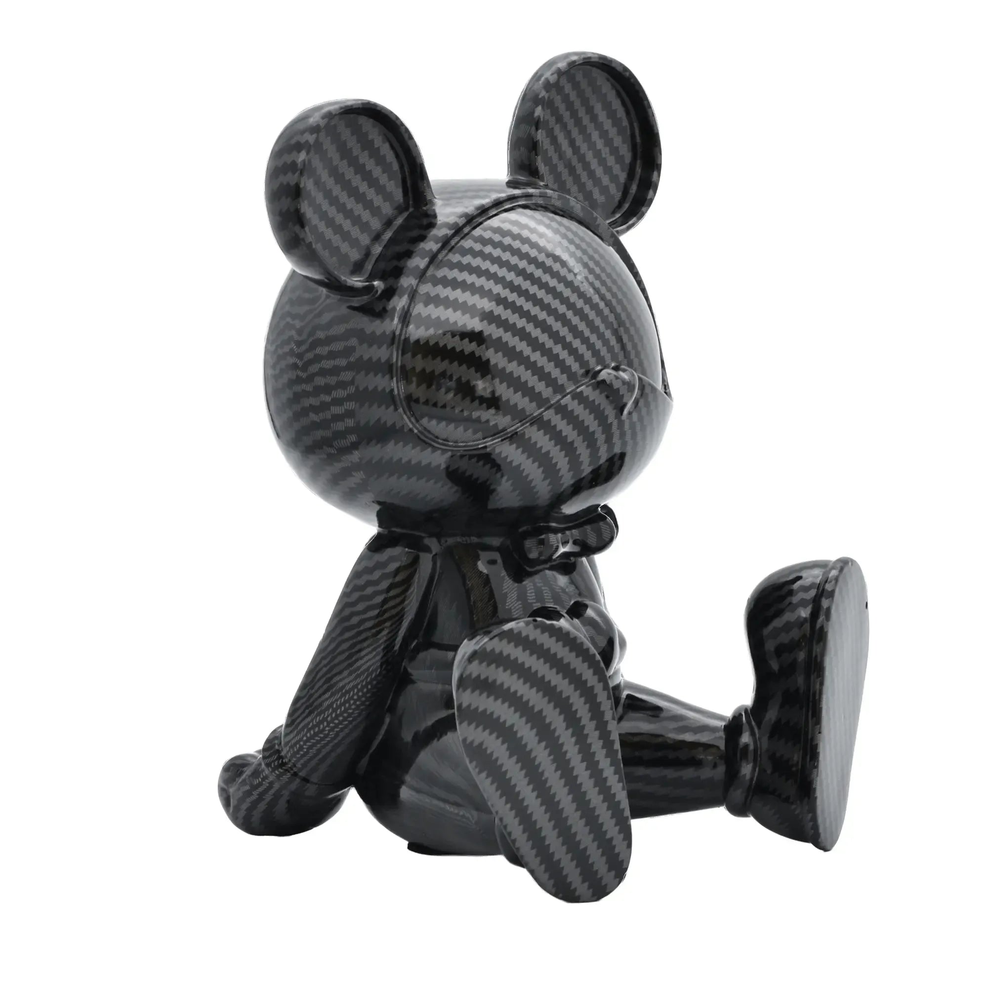 Dekofigur - Carbonfaser-Look Pop‑Art Figur – Édition Aéris