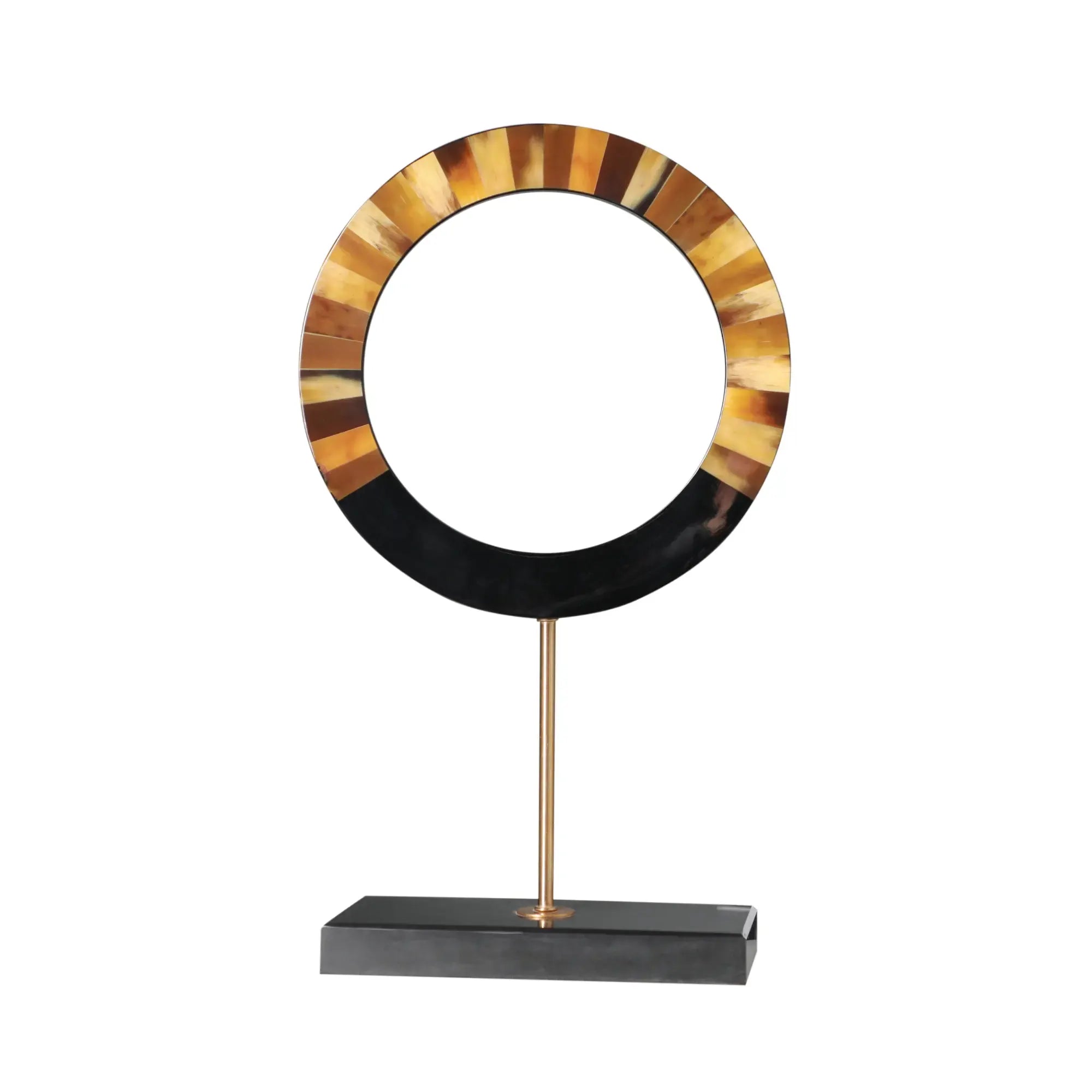 Dekoobjekt-Set - aus 3 Holzringen - Tisch und Regal Holzdekoration Designer Ringe Evidenza