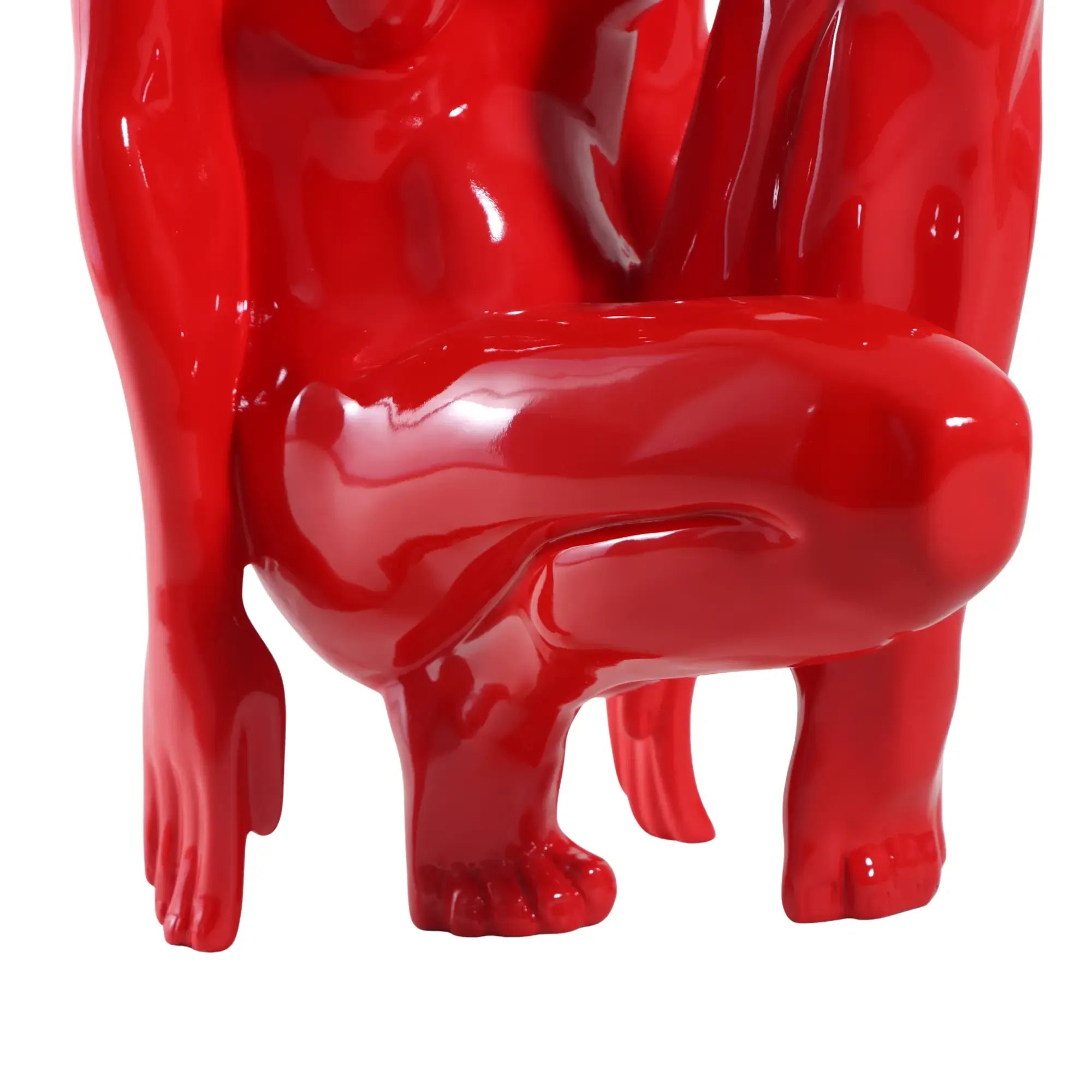 Dekofigur - Skulptur Abstraktes Hochglanz-Statement Figura Rubra