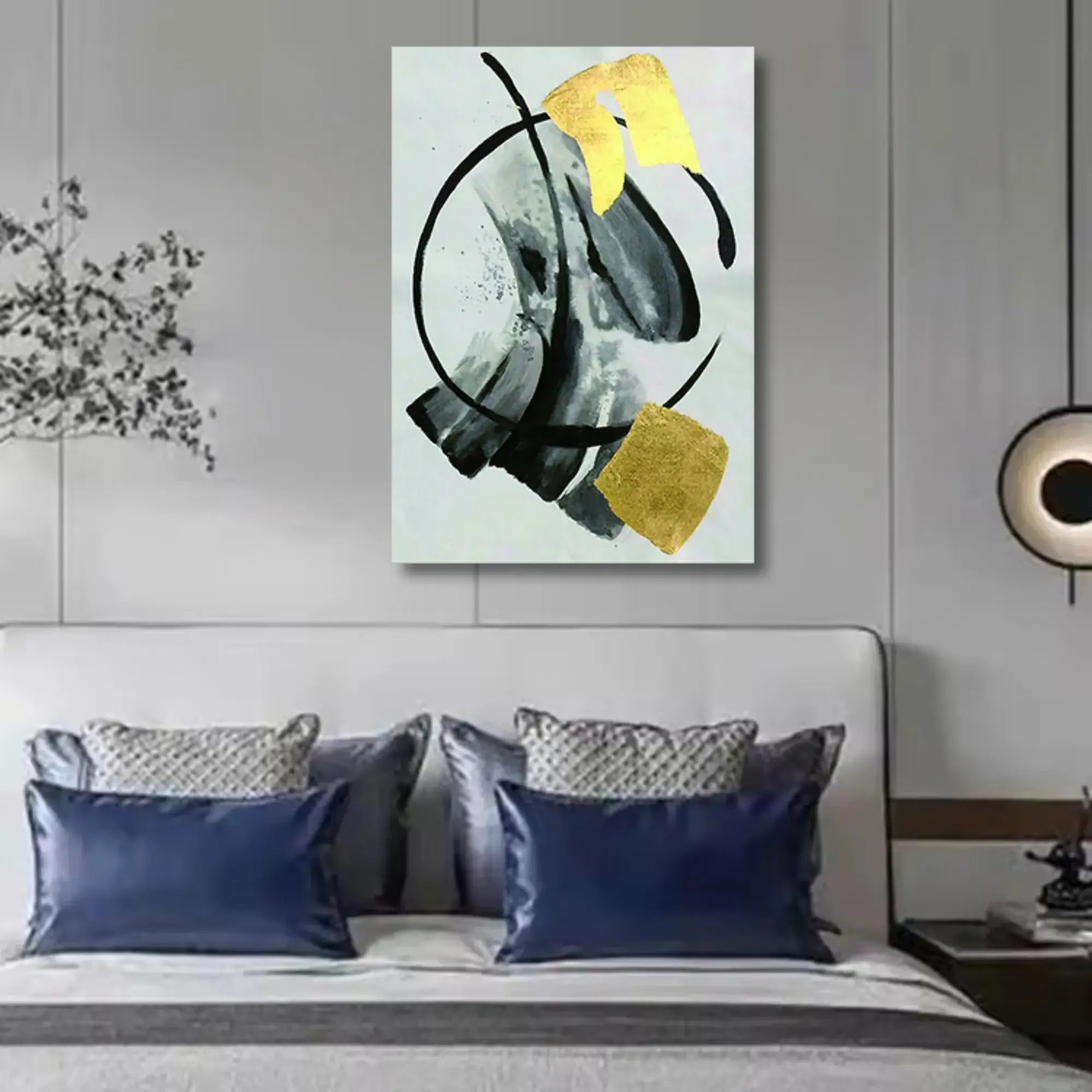 Großes Gemälde - Goldene Balance