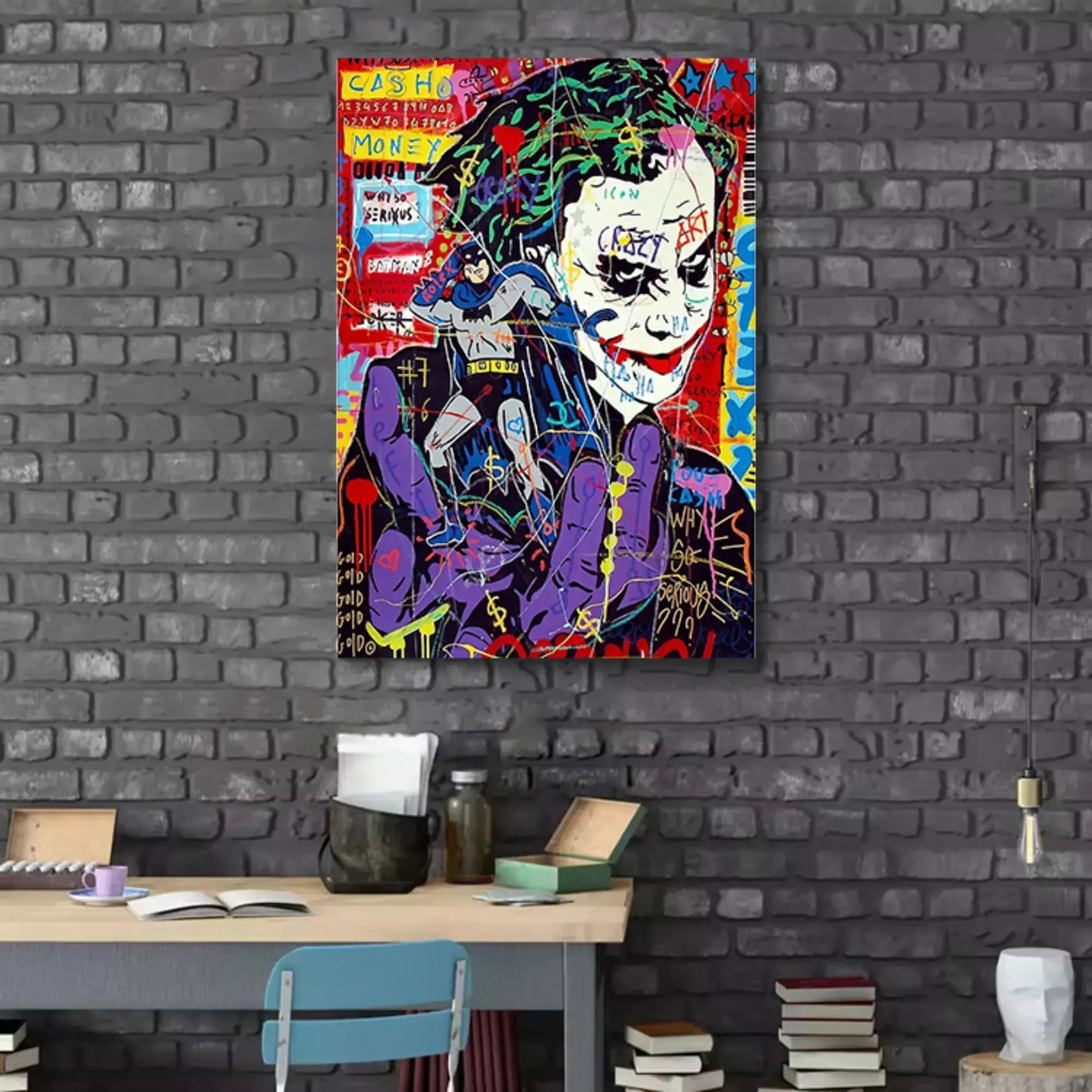 Großes Gemälde - Chaos & Joker