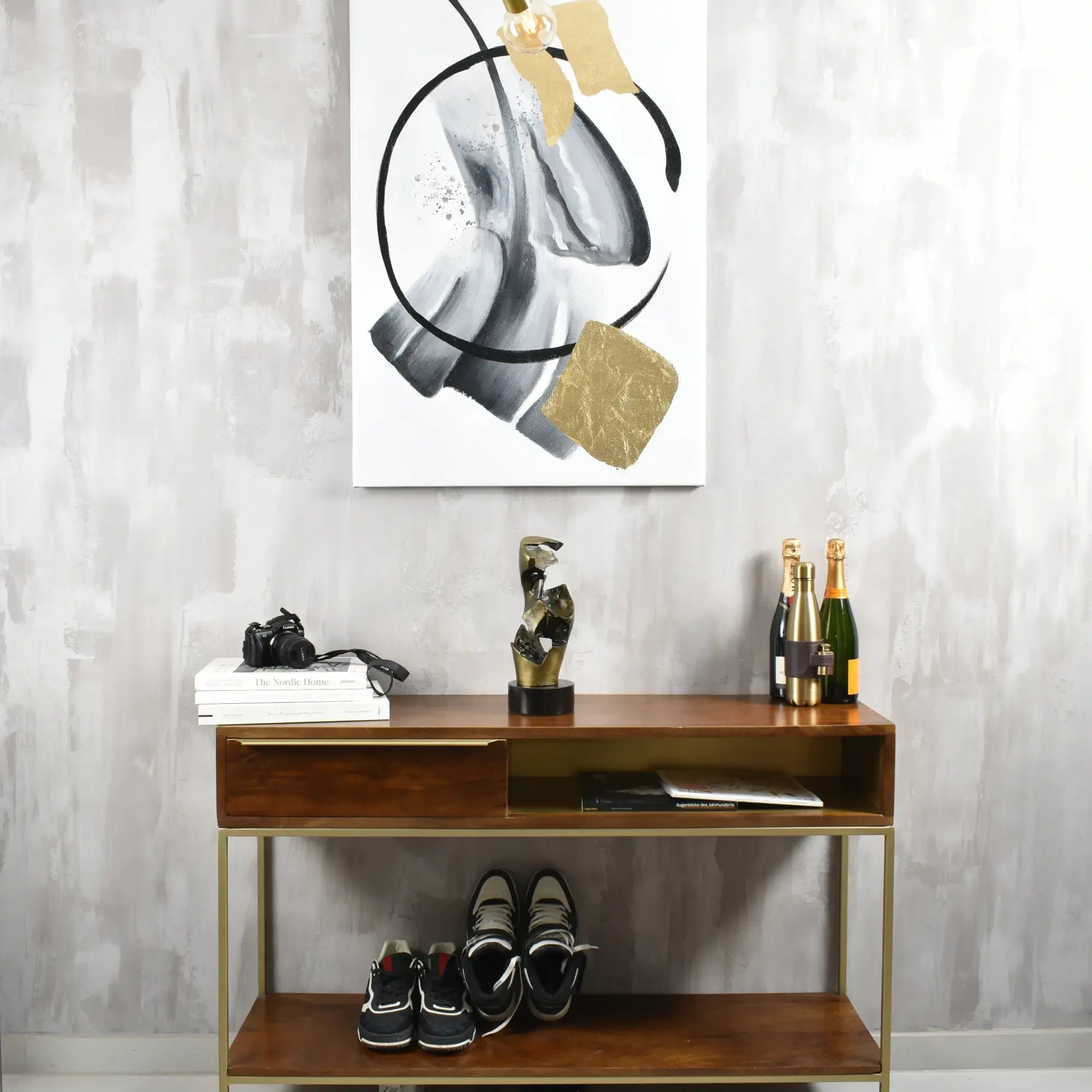 Großes Gemälde - Goldene Balance