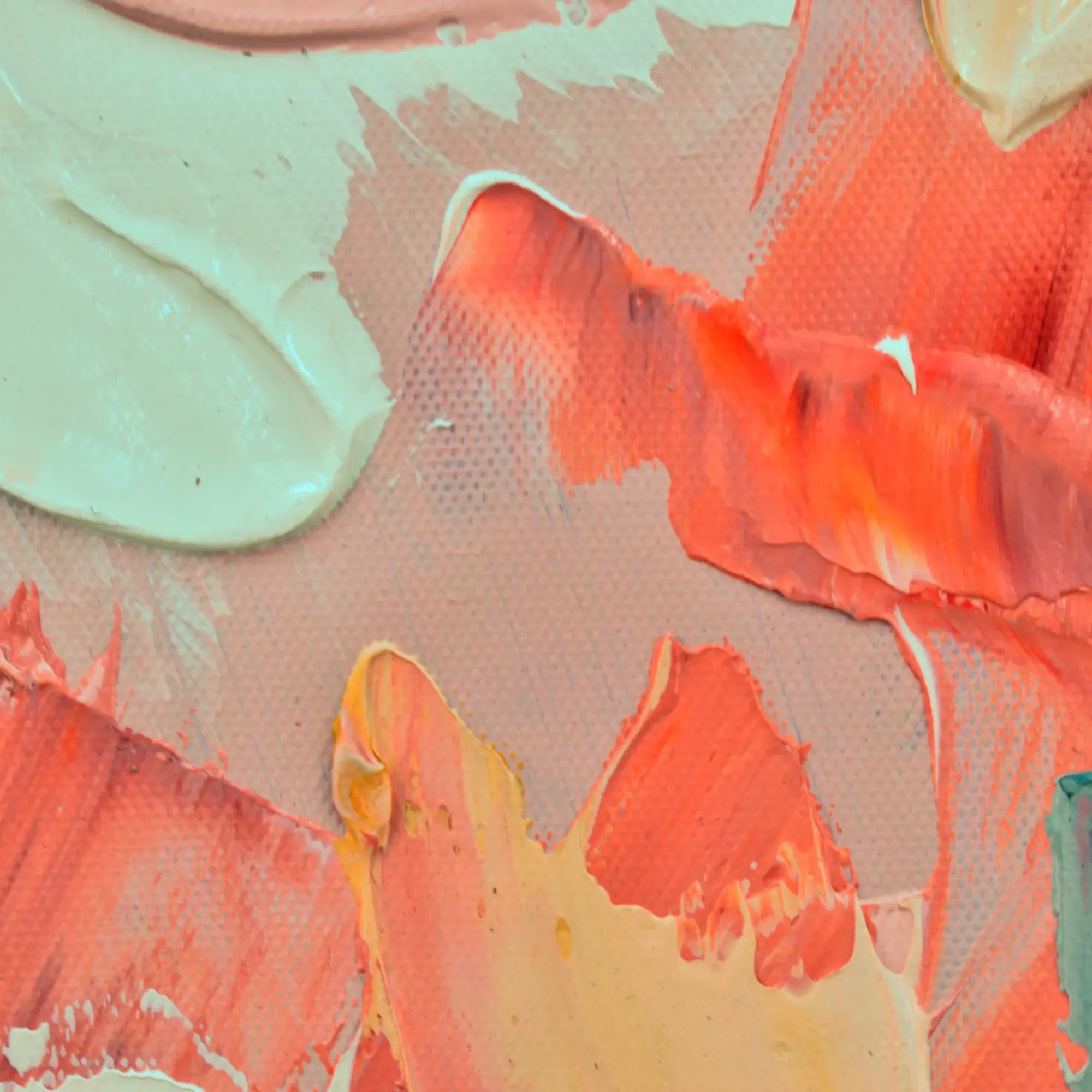 Großes Gemälde - Blüten des Lichts