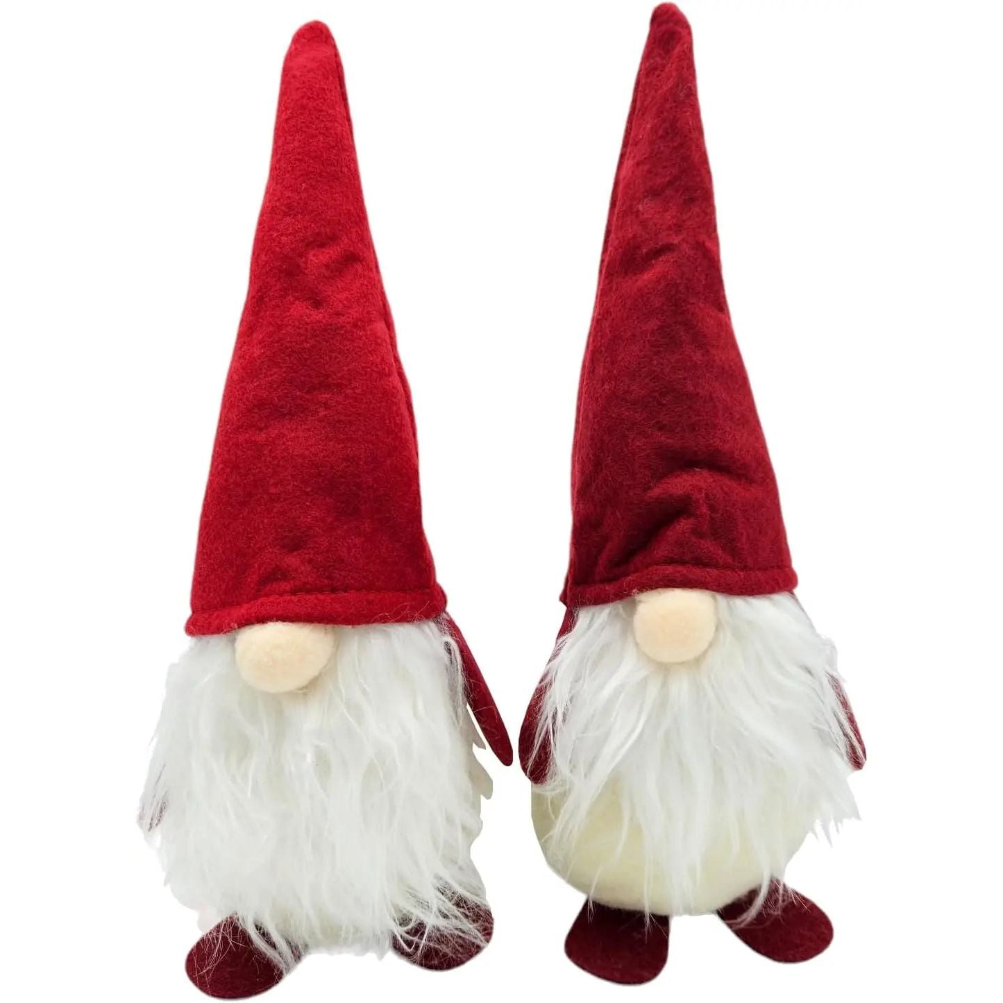 2x Wichtel Filz Weihnachtswichtel Weihnachtsdeko Türstopper Weihnachtsmann 30 cm