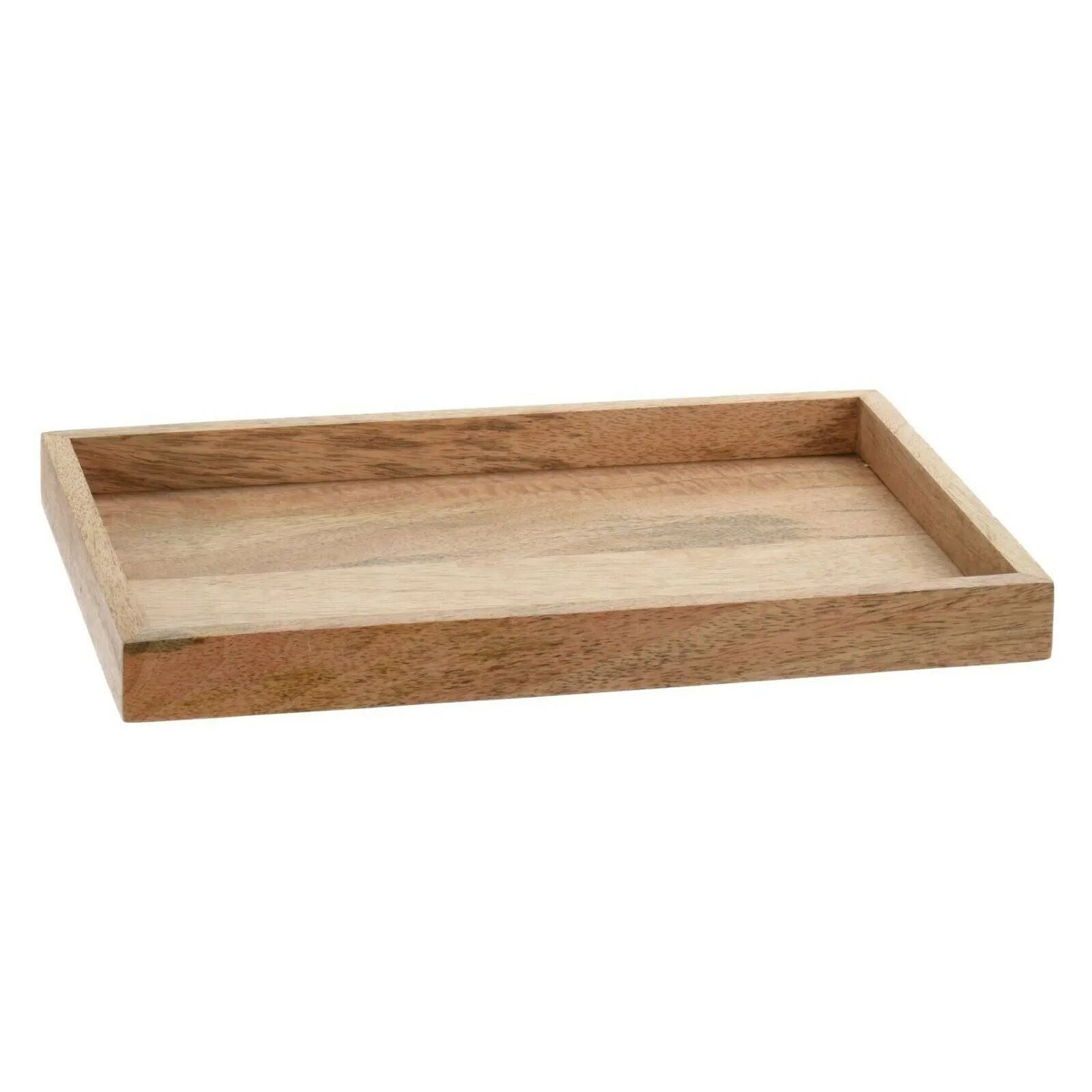 Mangoholz-Tablett 33×22 cm – Dekotablett aus Mango-Holz für natürliche Tischdeko