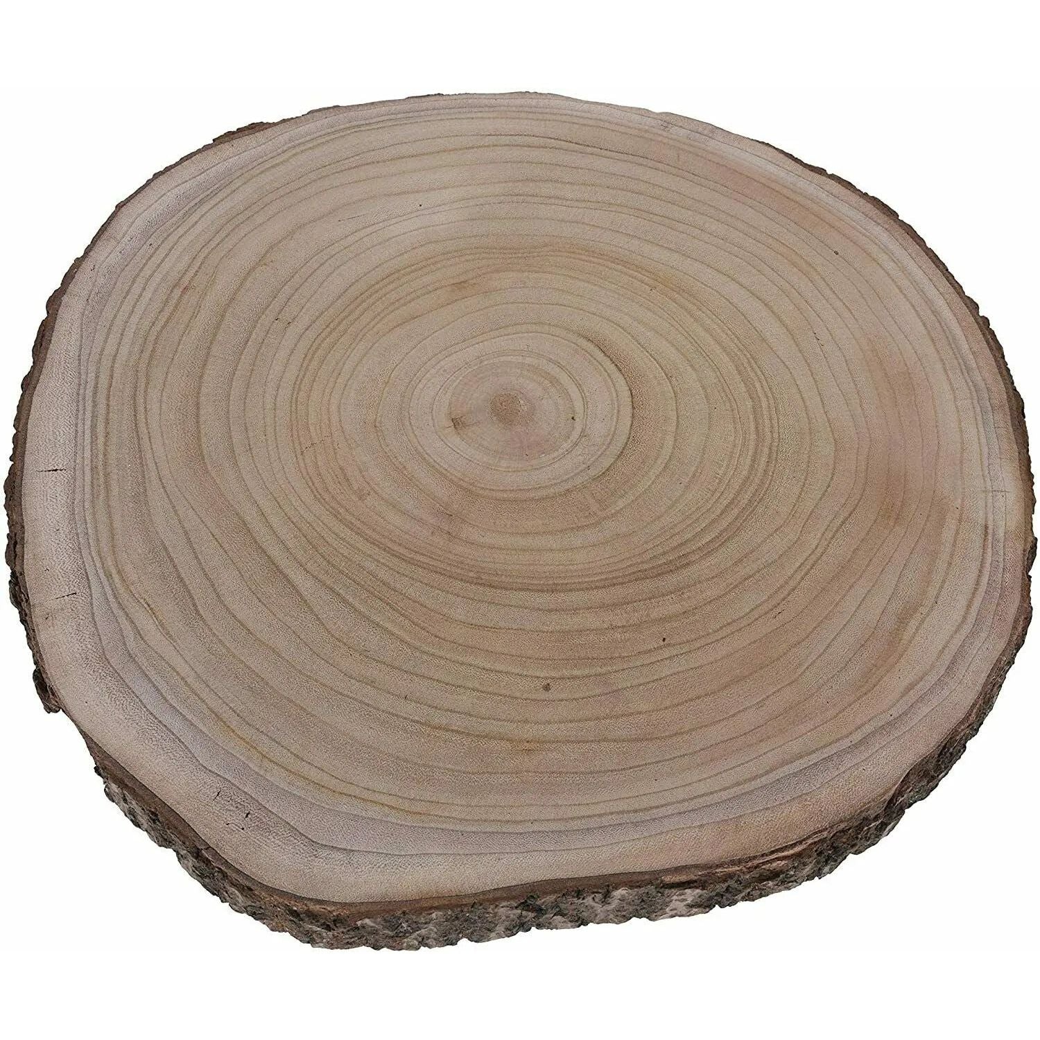 Baumscheibe Holz Holzbrett Rinde basteln Brett Tischdeko Tablett Deko Ø 36-45 cm