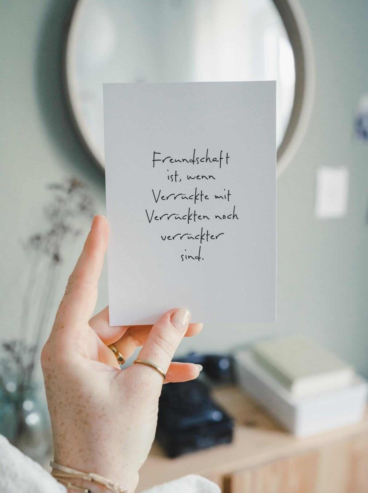 Freundschaft ist · Postkarte