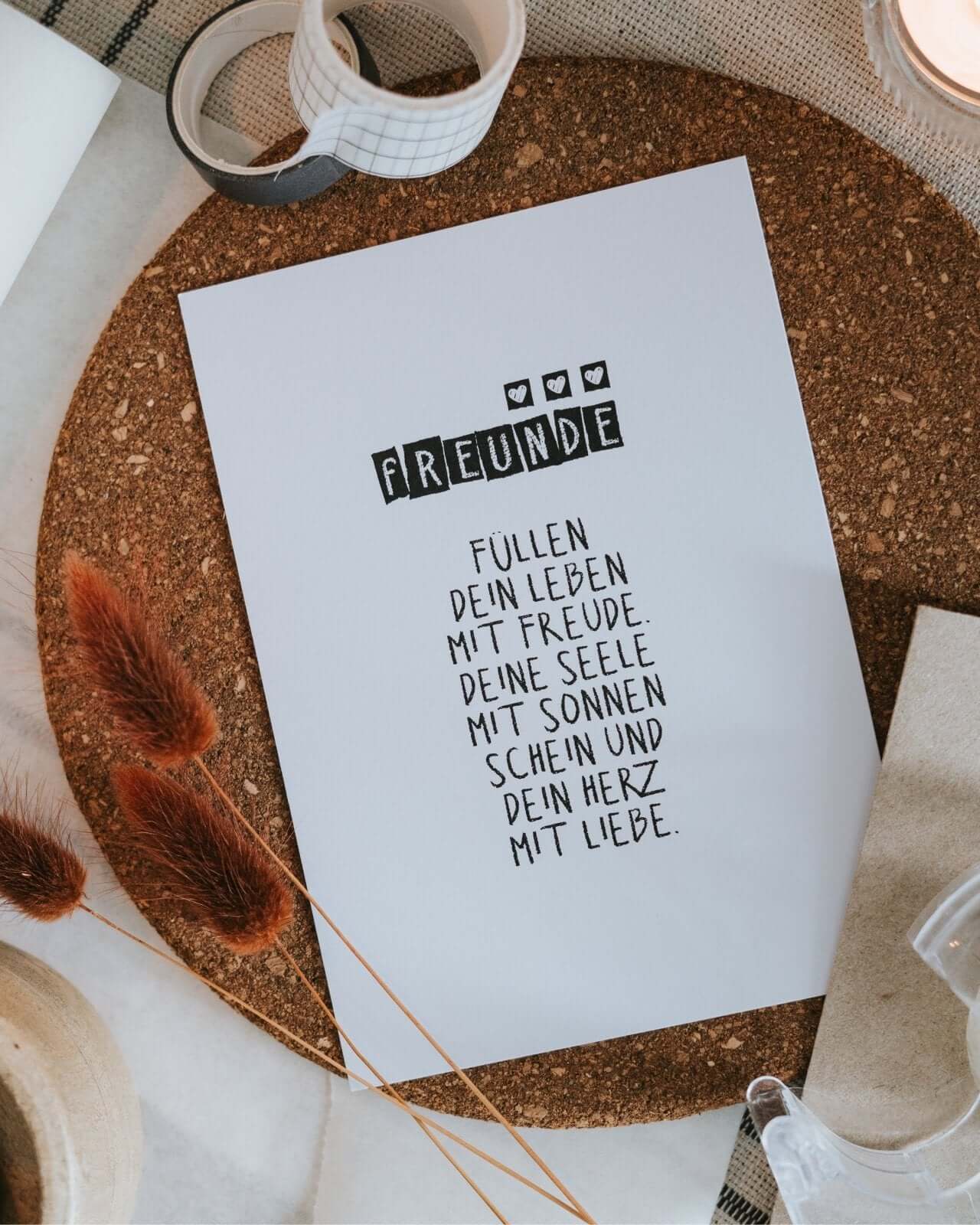 Freunde · Postkarte