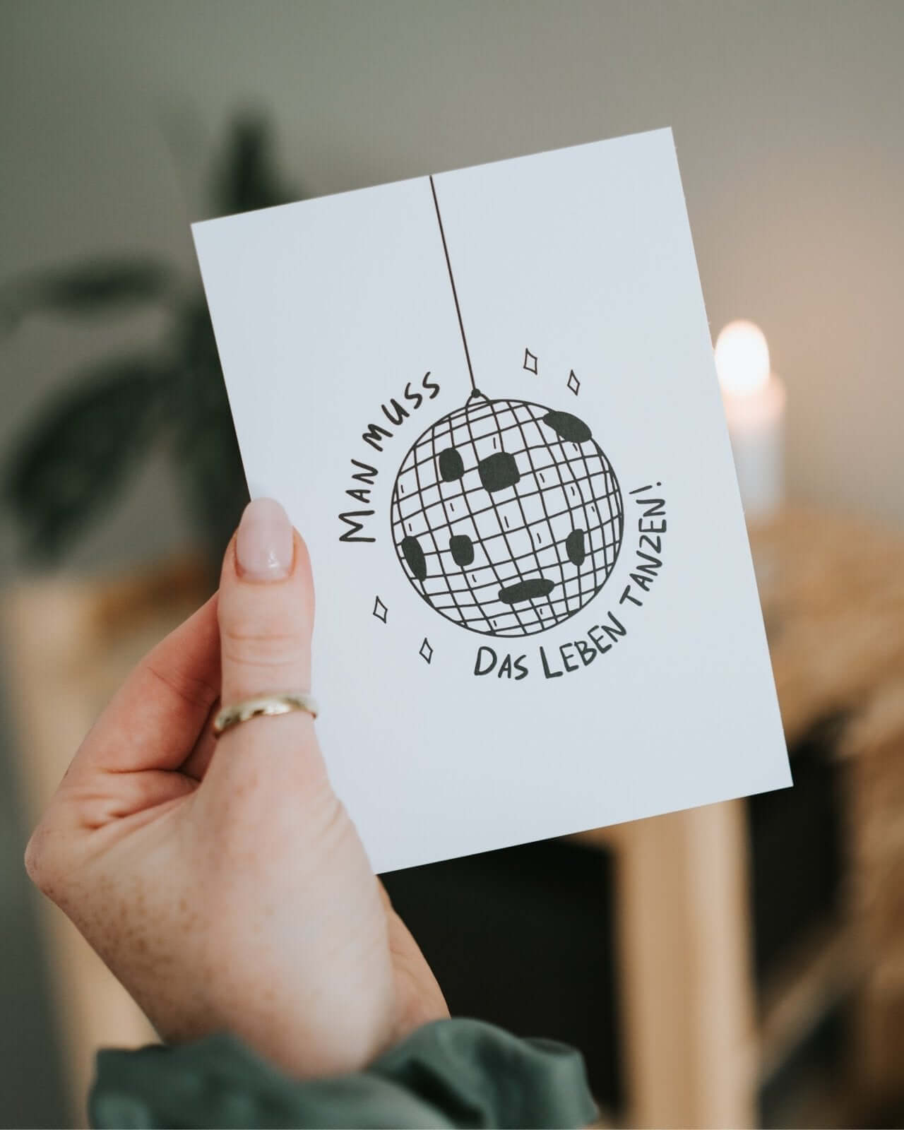 Das Leben tanzen · Postkarte