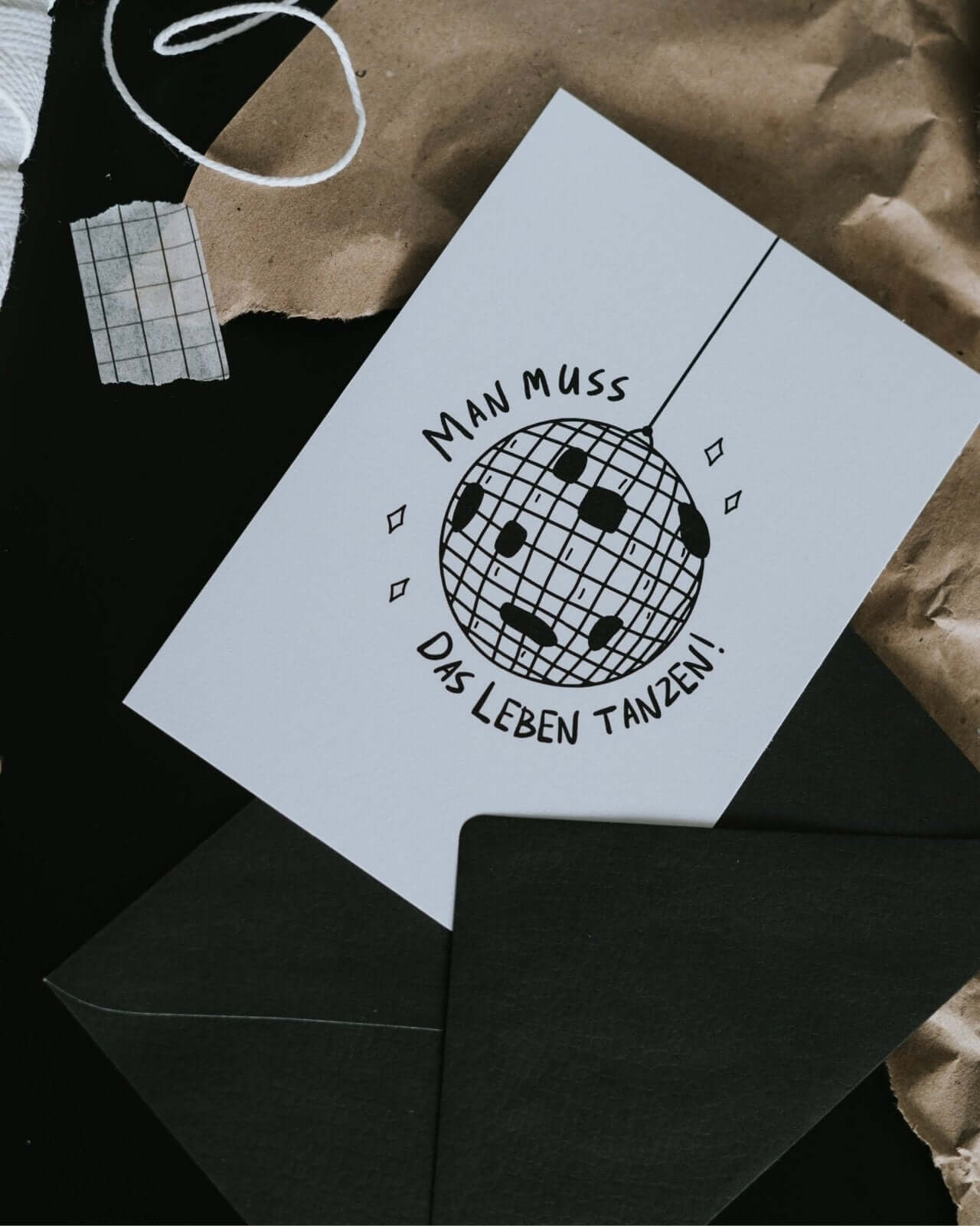 Das Leben tanzen · Postkarte