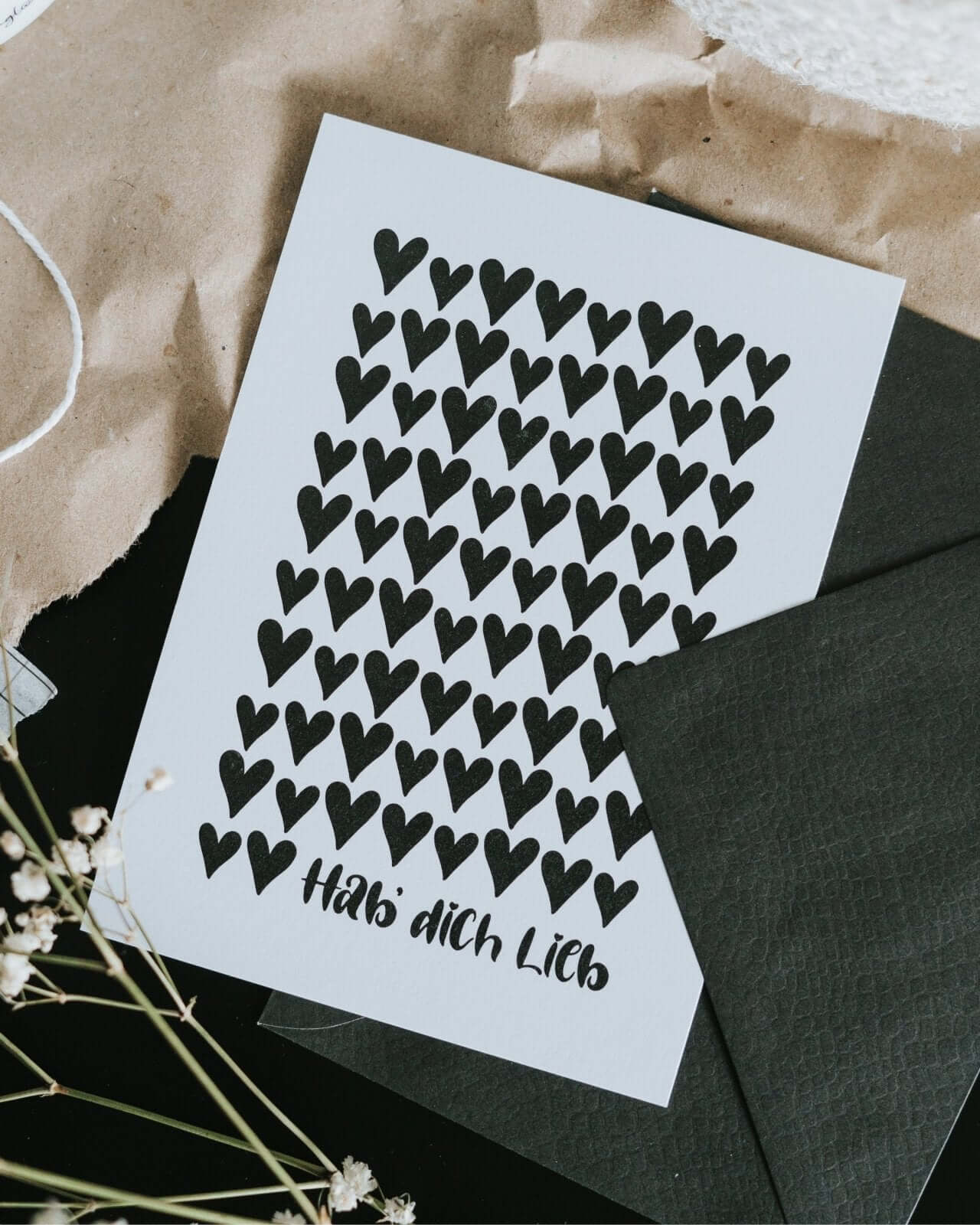 Hab dich lieb · Postkarte