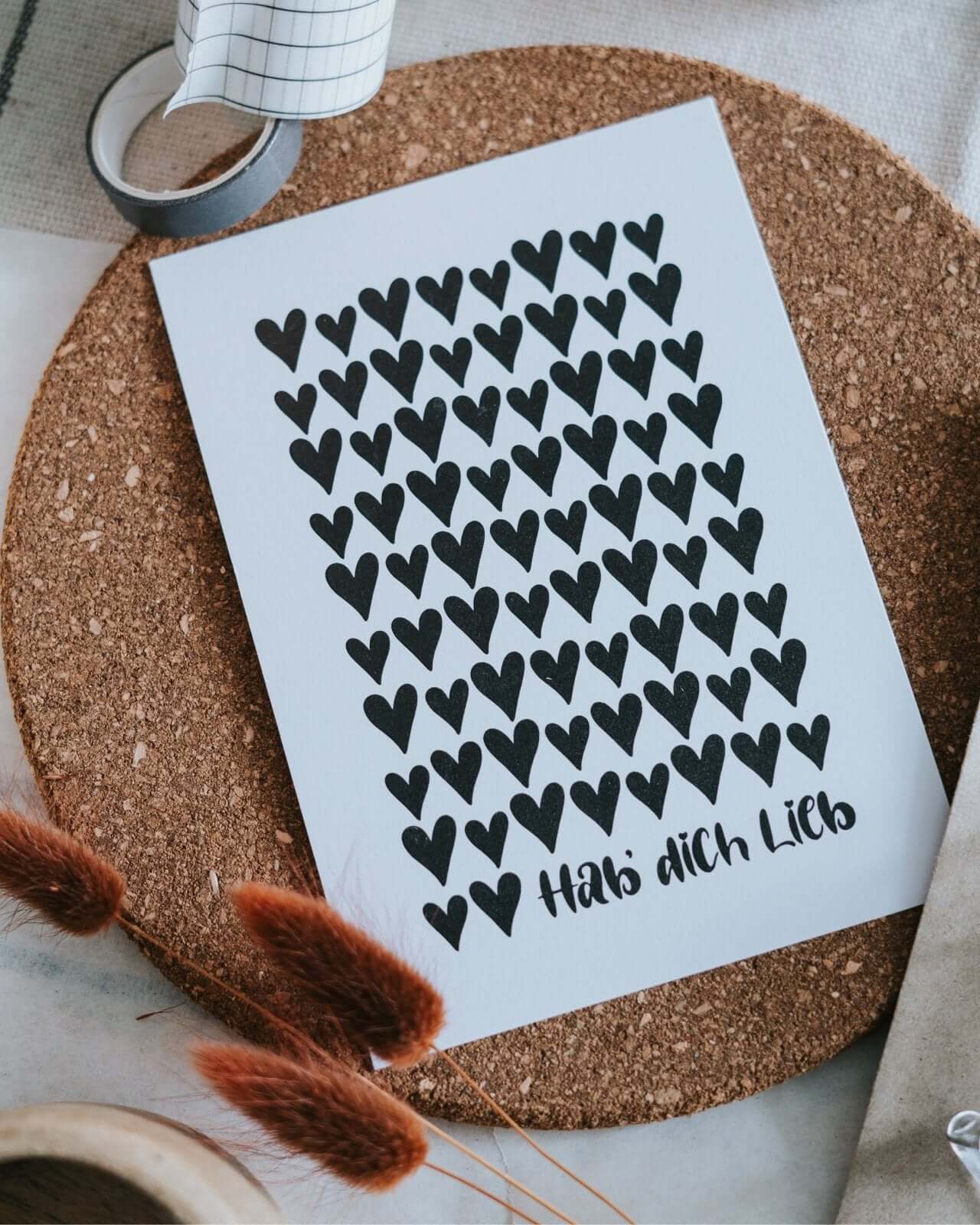 Hab dich lieb · Postkarte