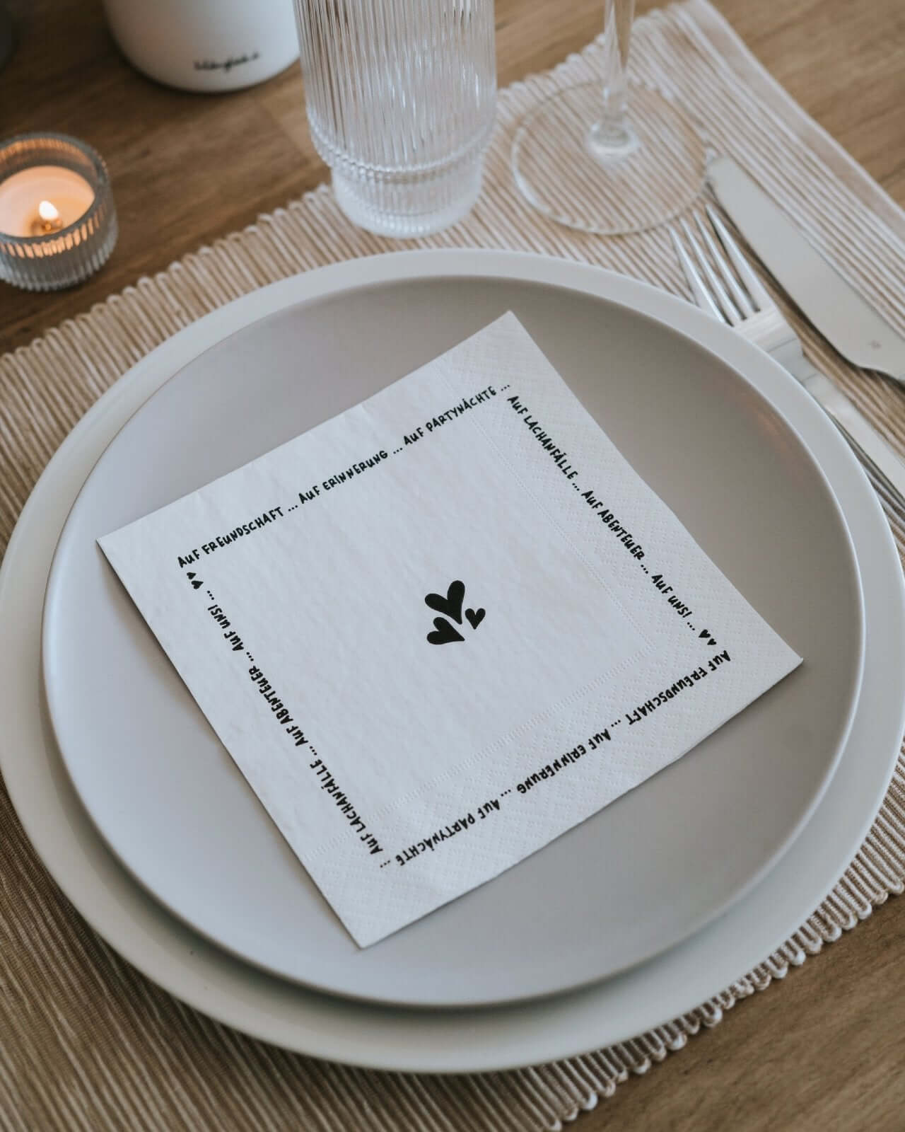 Auf Freundschaft · Servietten