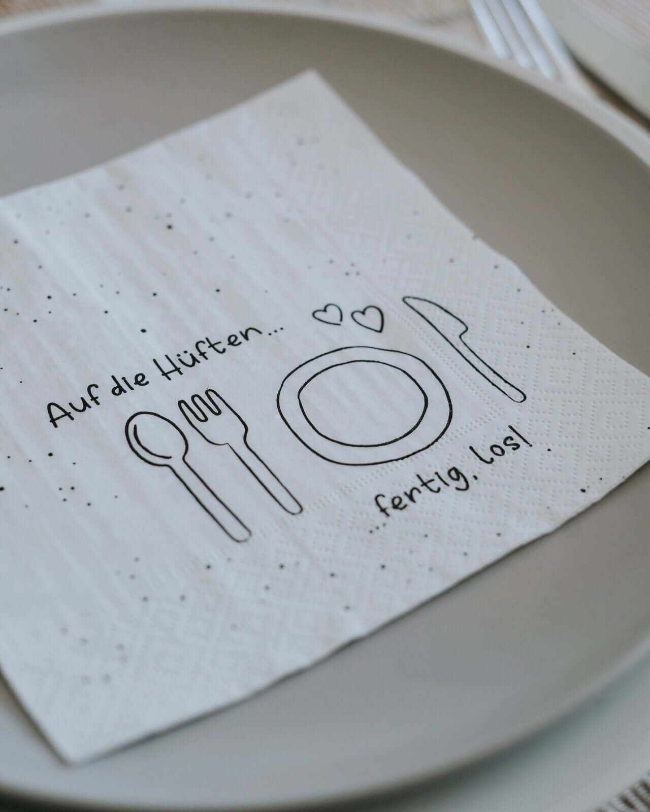 Auf die Hüften · Servietten