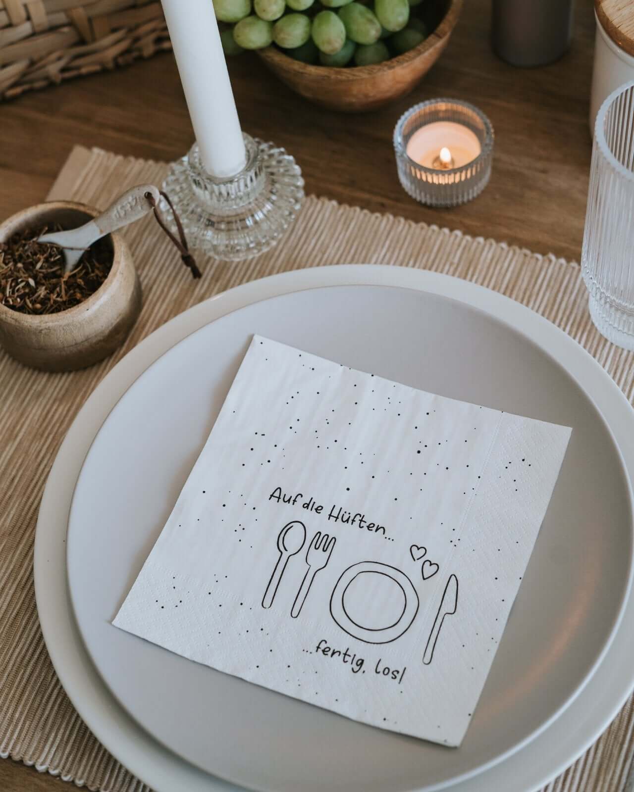 Auf die Hüften · Servietten