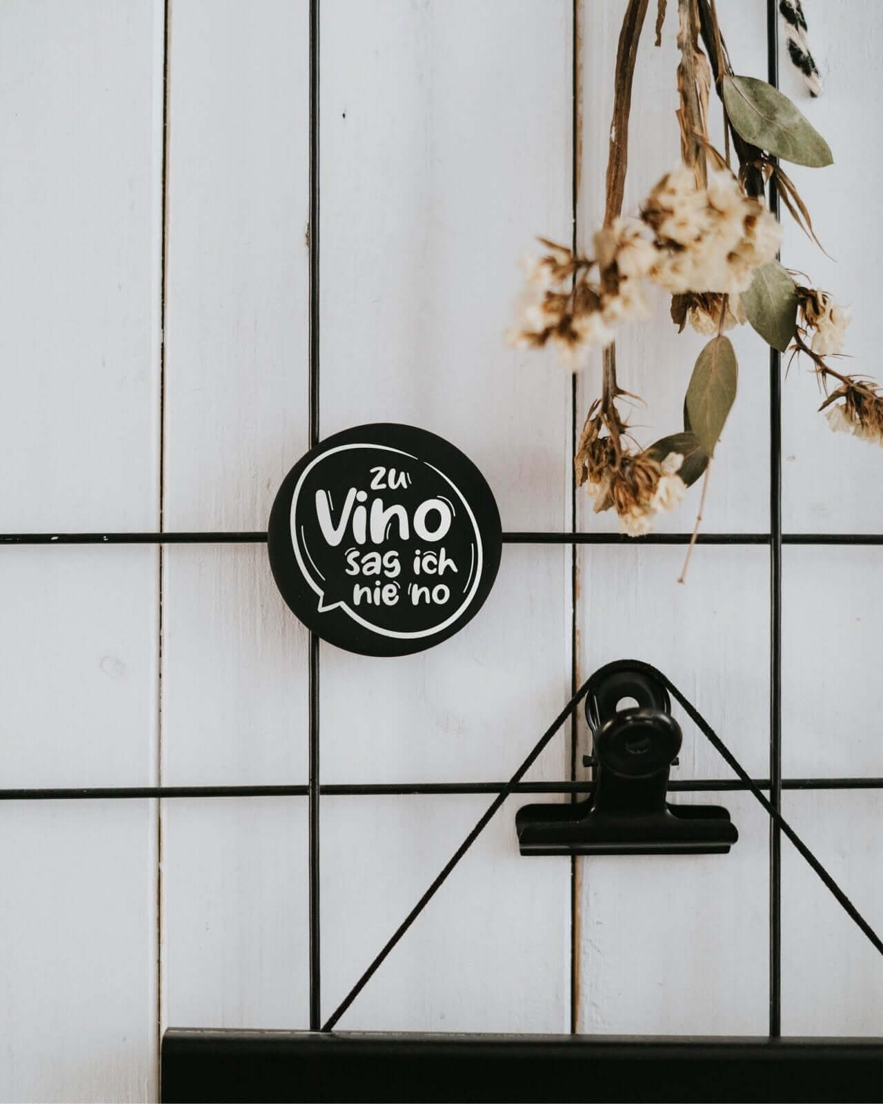 Vino nie no · Magnet · groß