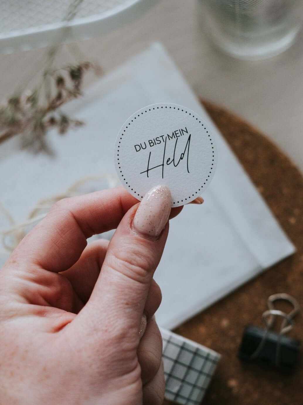 Mein Held · Aufkleber