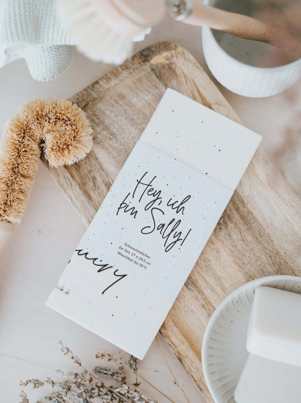 Frau sucht · Schwammtücher