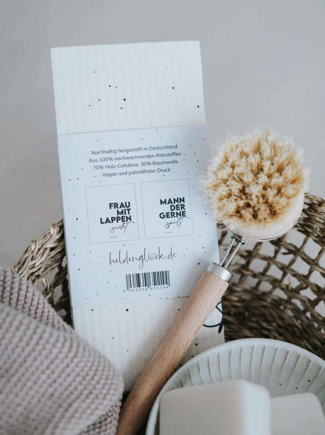 Frau sucht · Schwammtücher