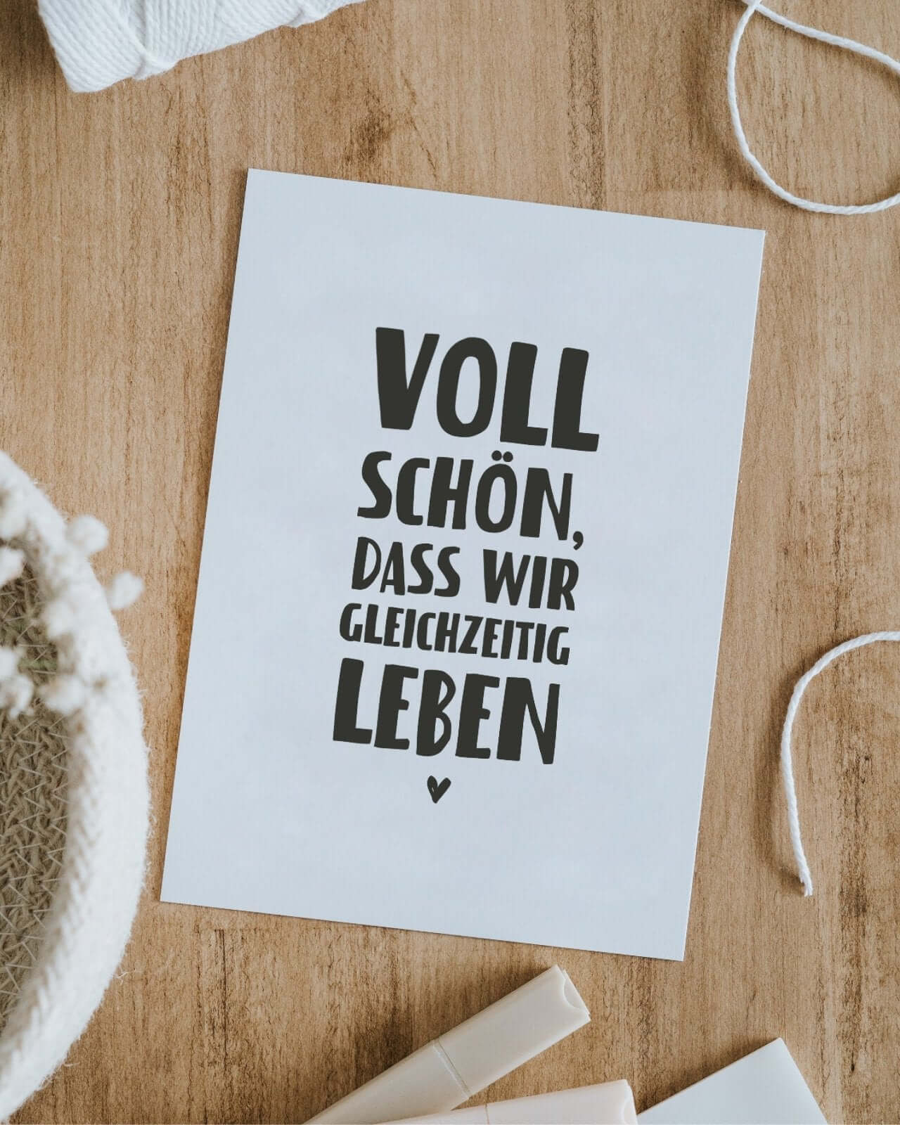 Voll schön · Postkarte