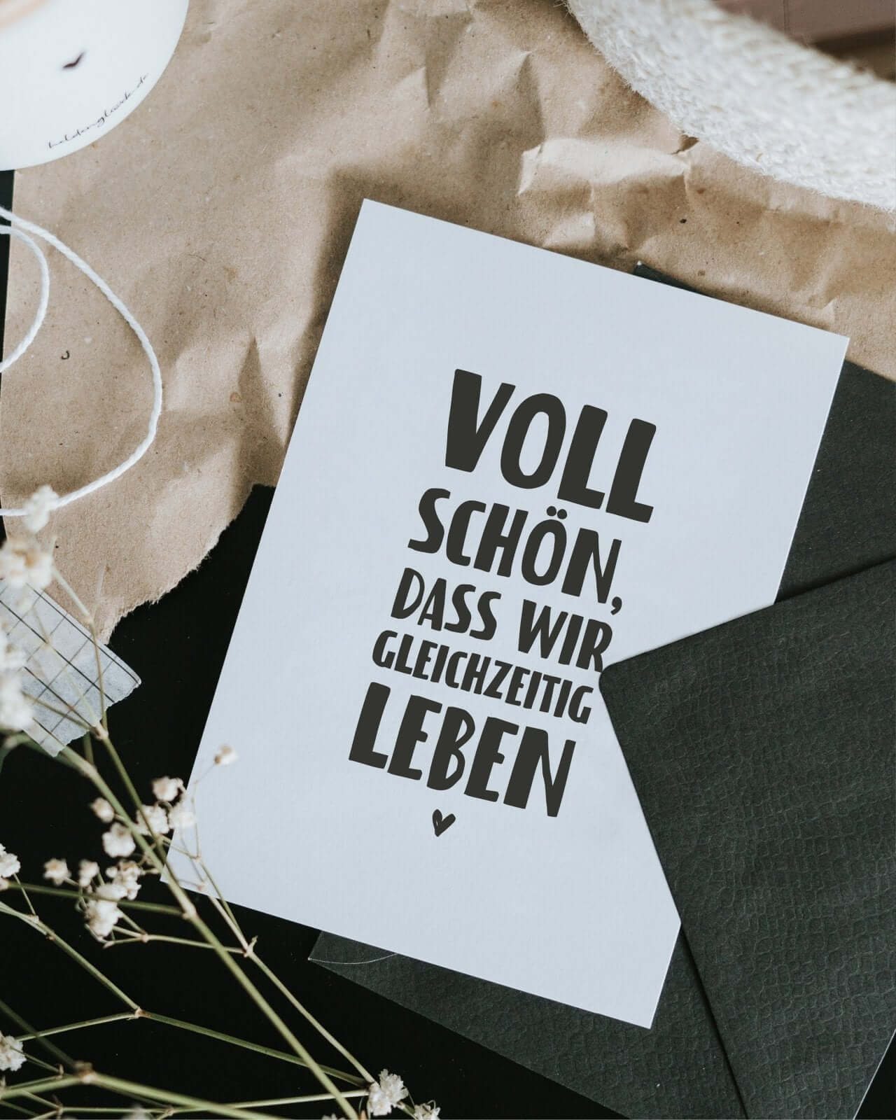 Voll schön · Postkarte