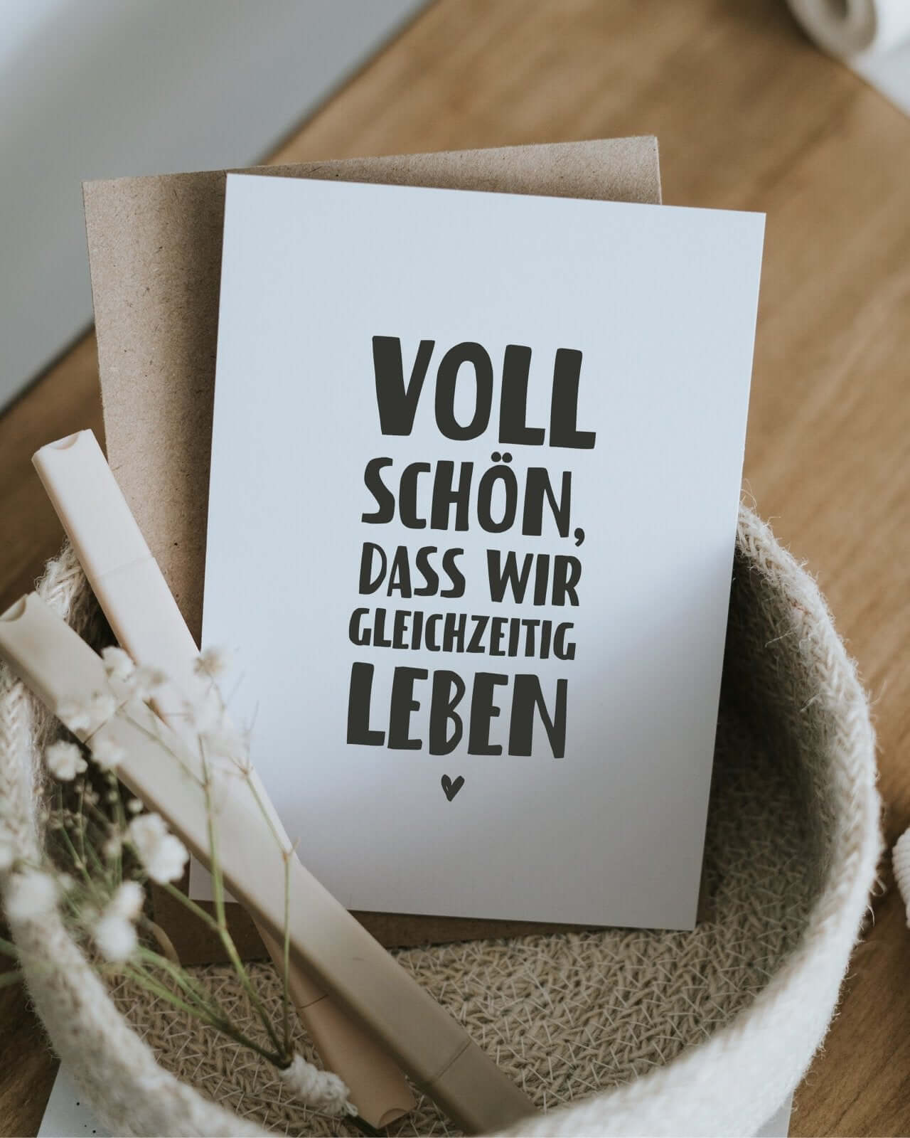 Voll schön · Postkarte
