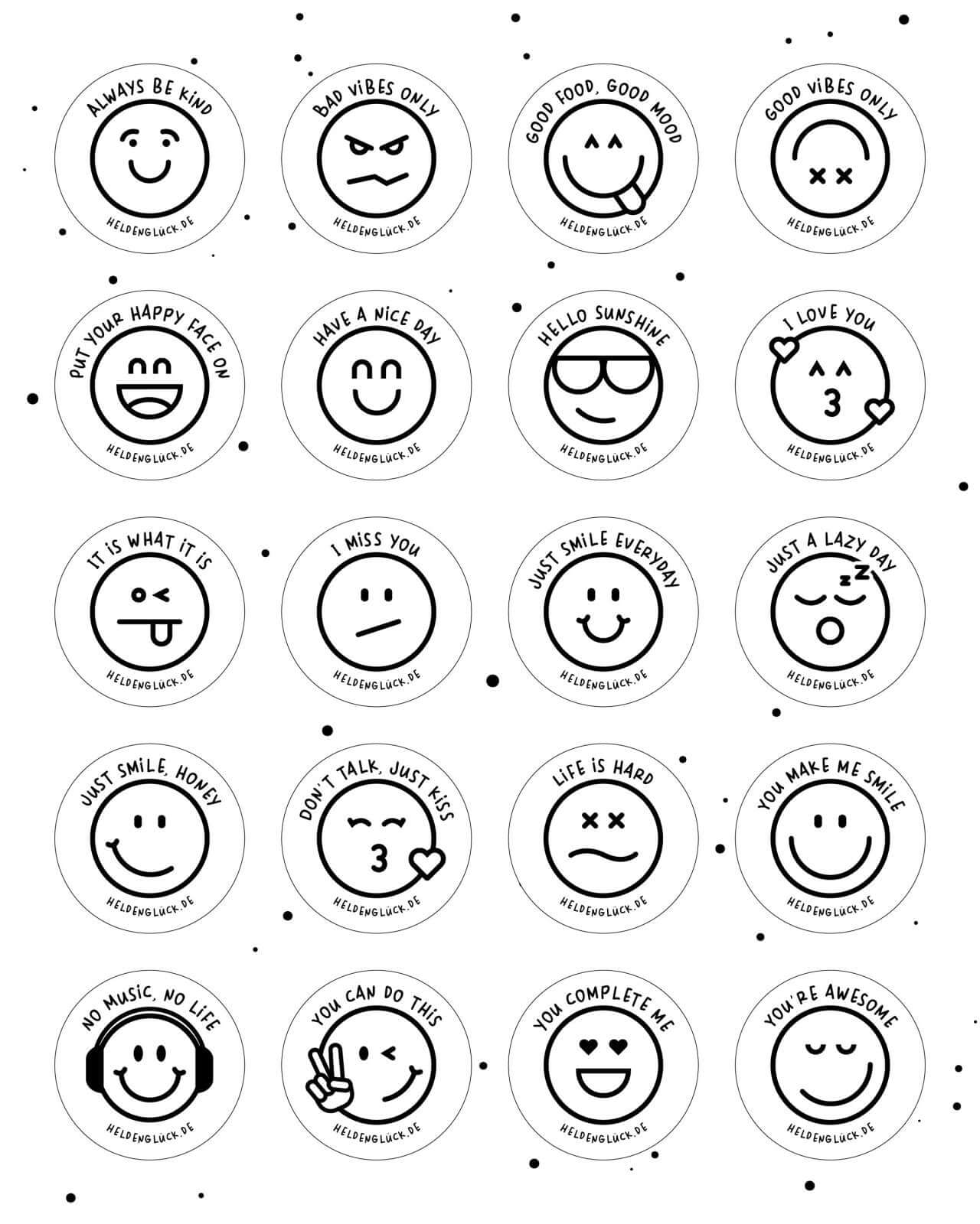 Smileys · Aufkleber