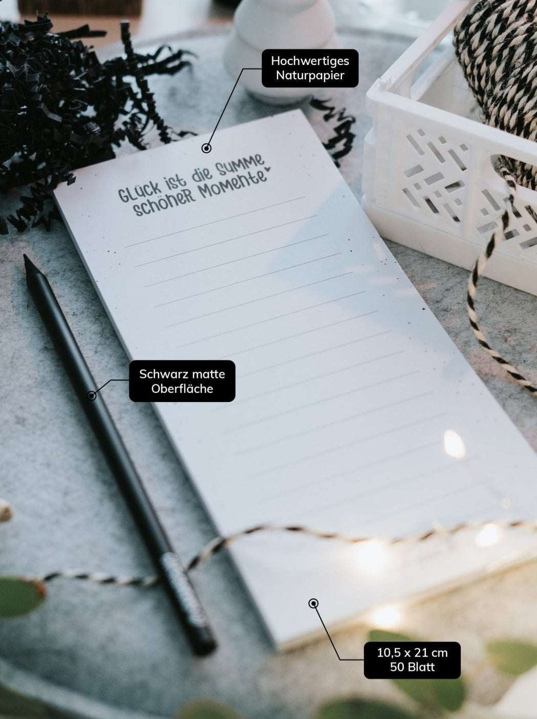 Momente · Notizblock