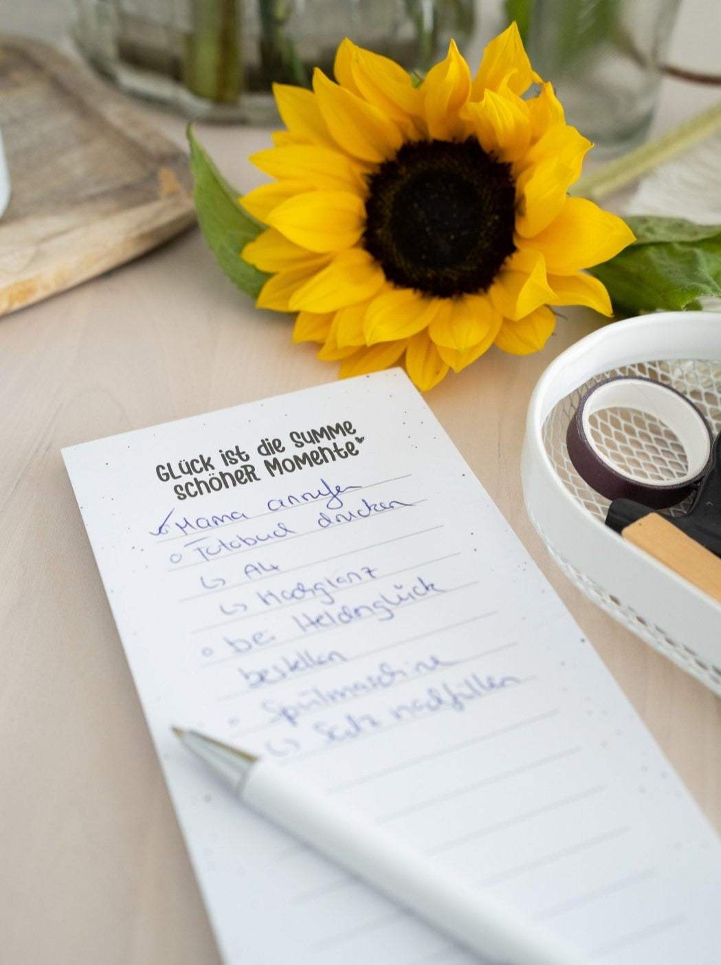 Momente · Notizblock