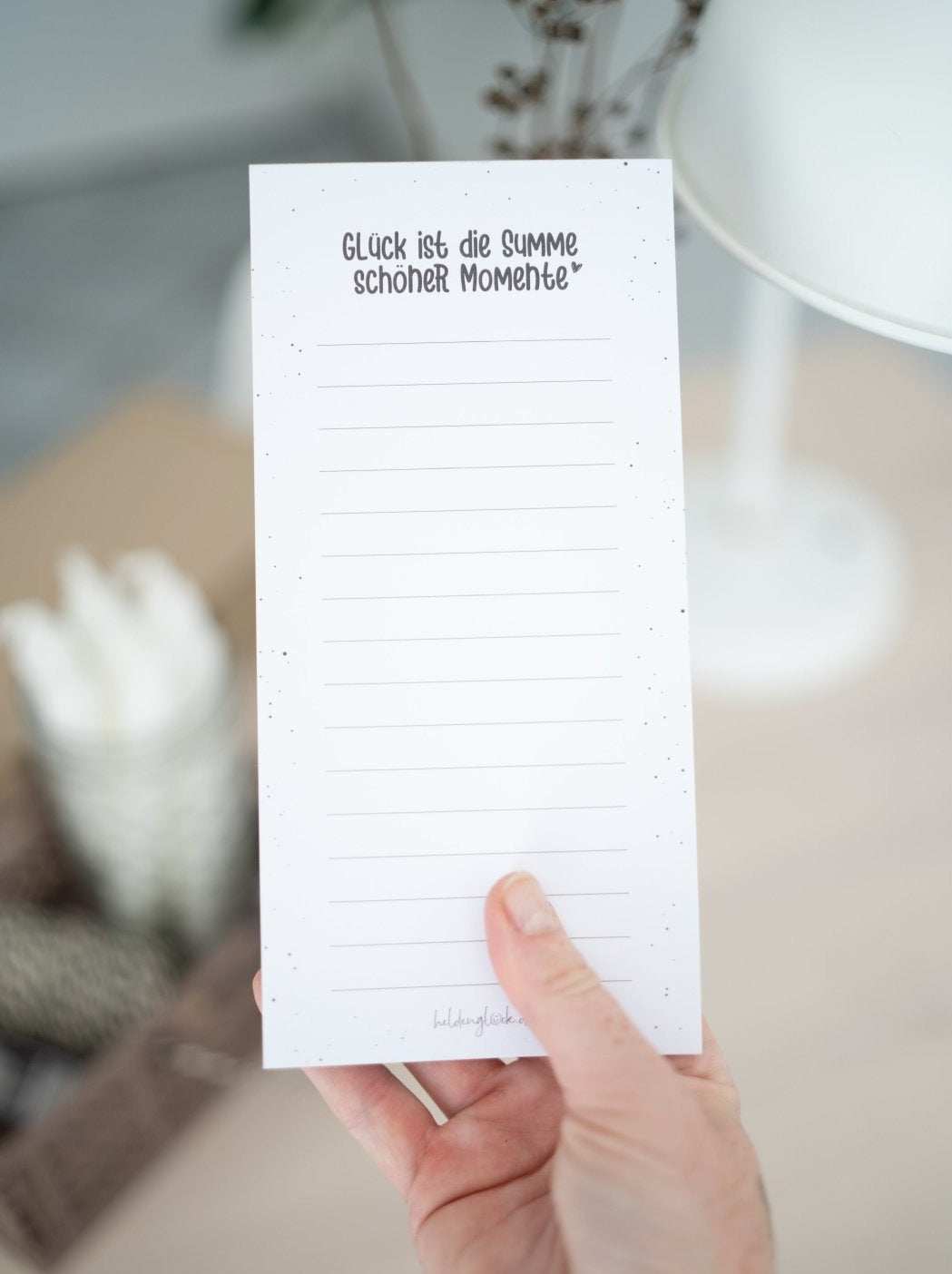 Momente · Notizblock