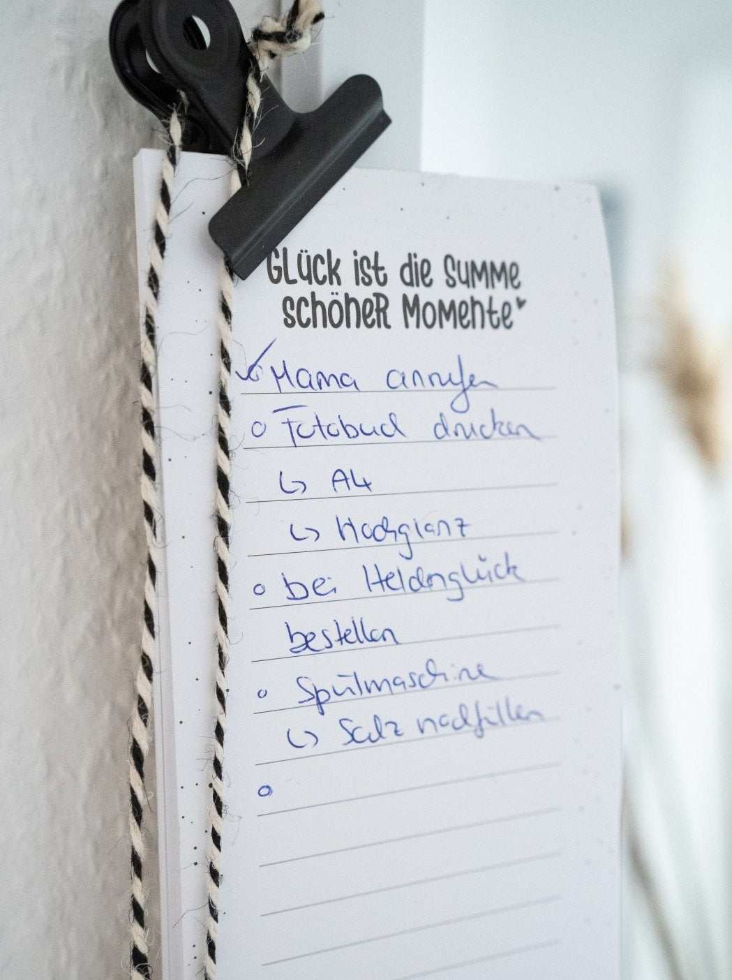 Momente · Notizblock