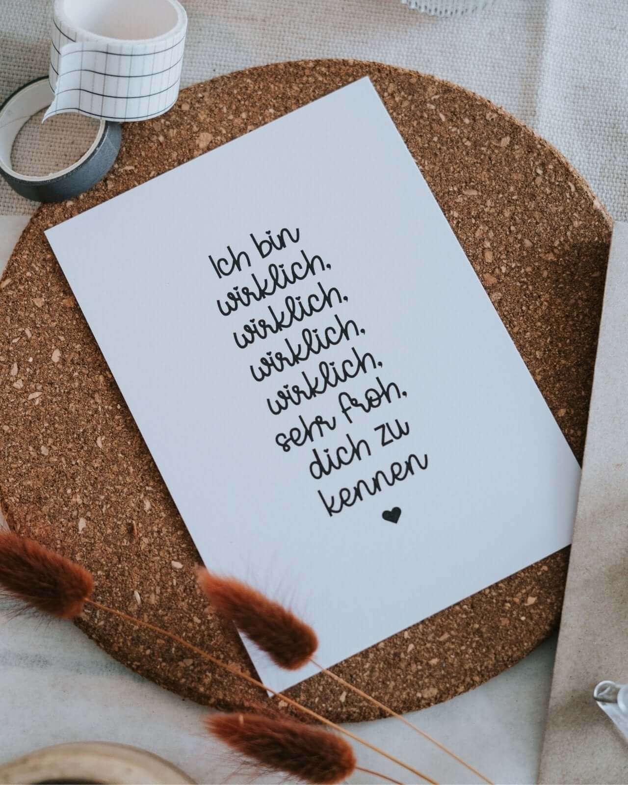 Wirklich froh · Postkarte