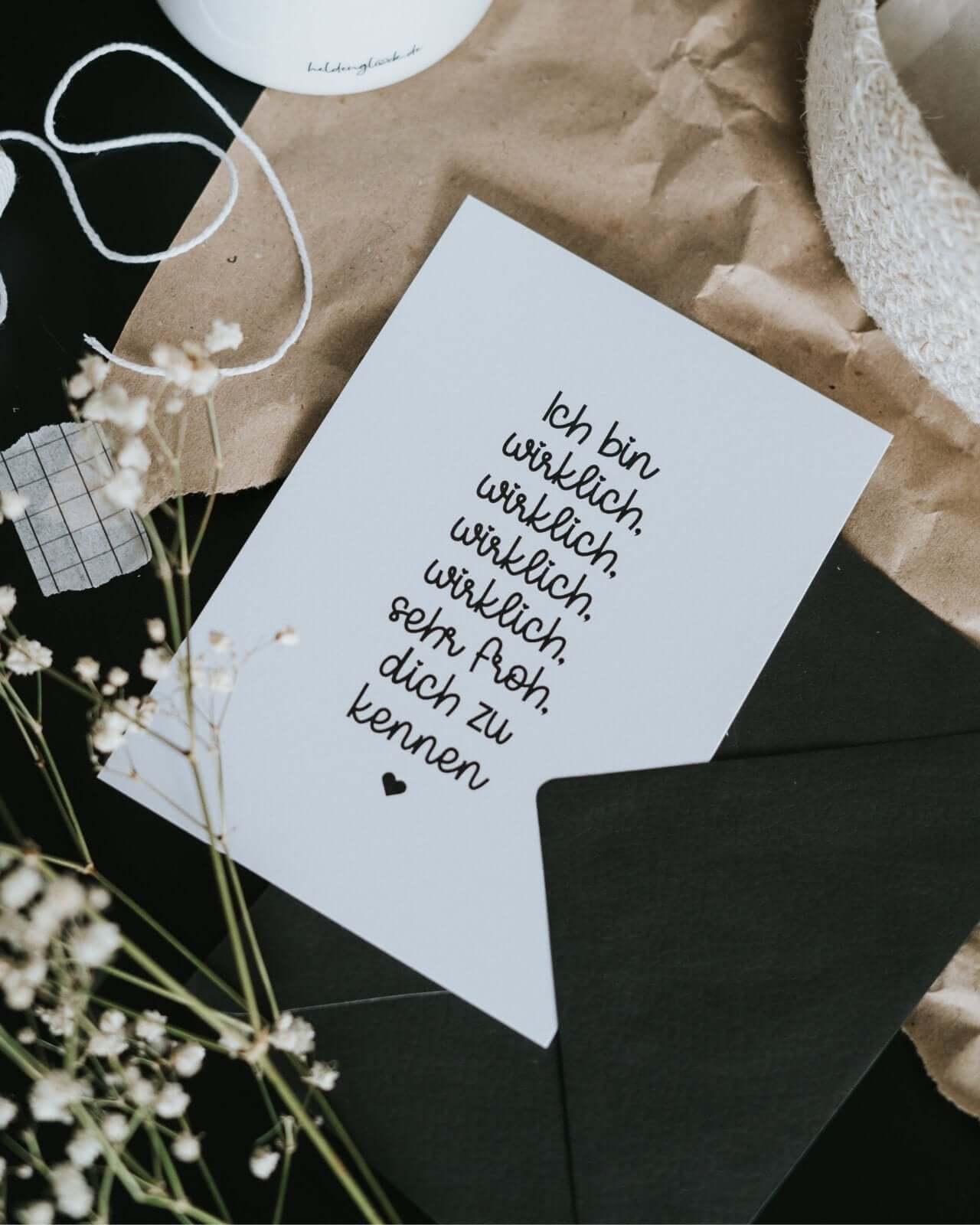 Wirklich froh · Postkarte