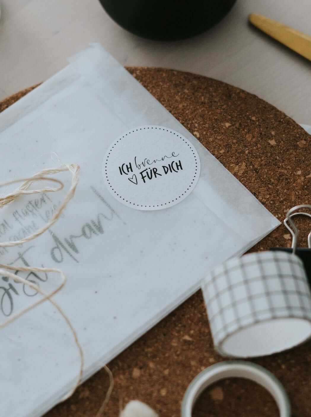 Ich brenne · Aufkleber