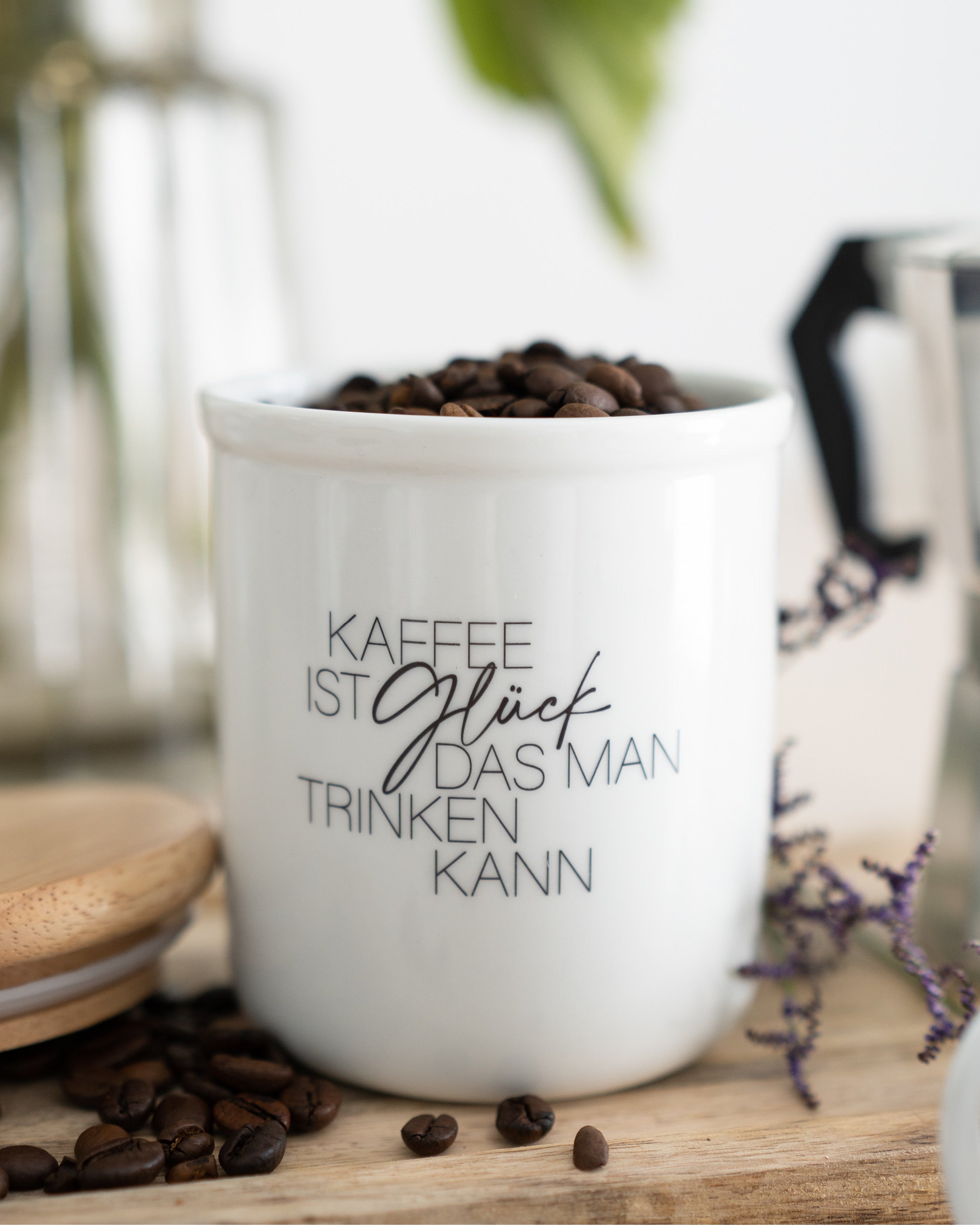Kaffee ist Glück · Vorratsdose