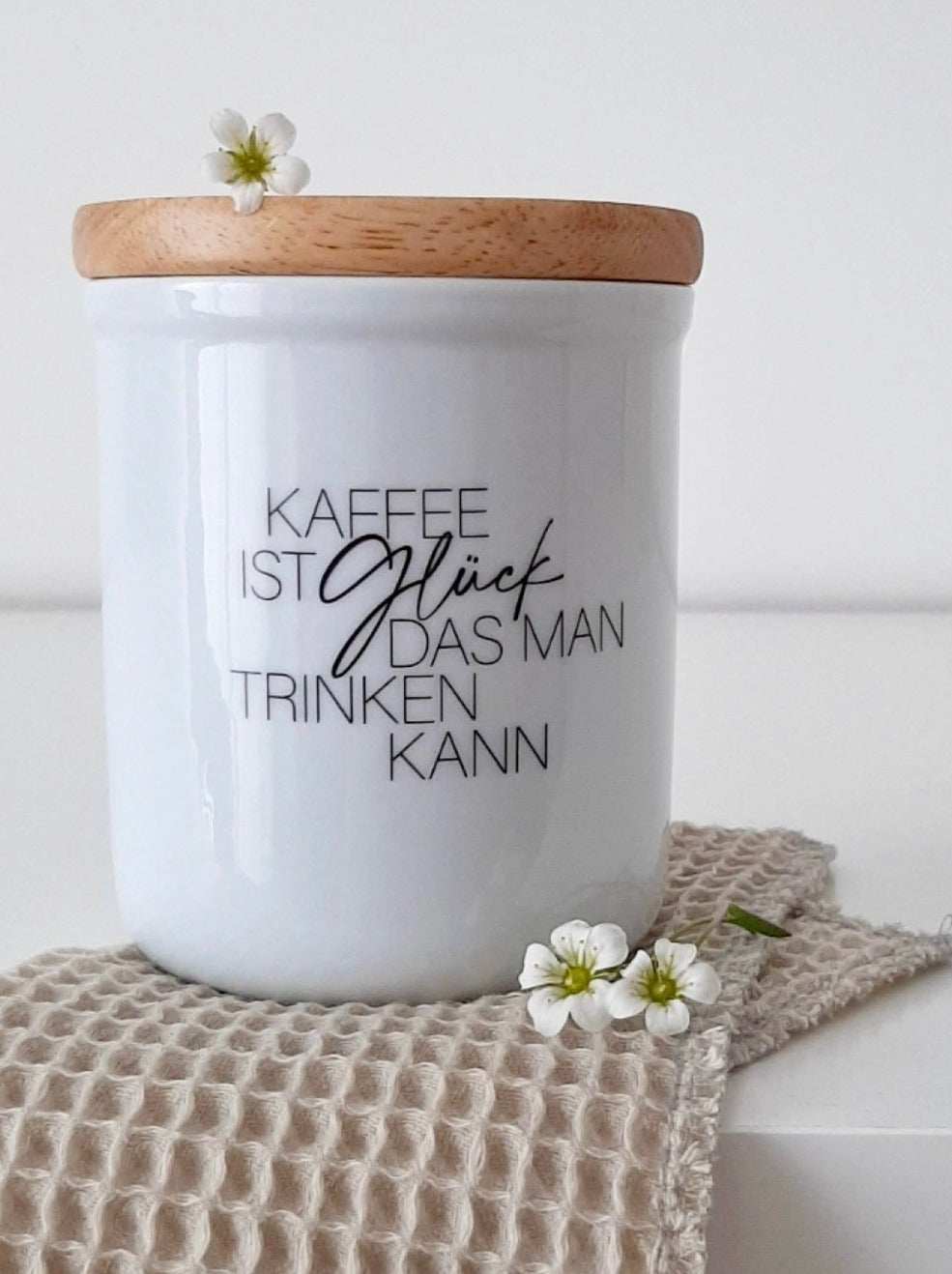 Kaffee ist Glück · Vorratsdose