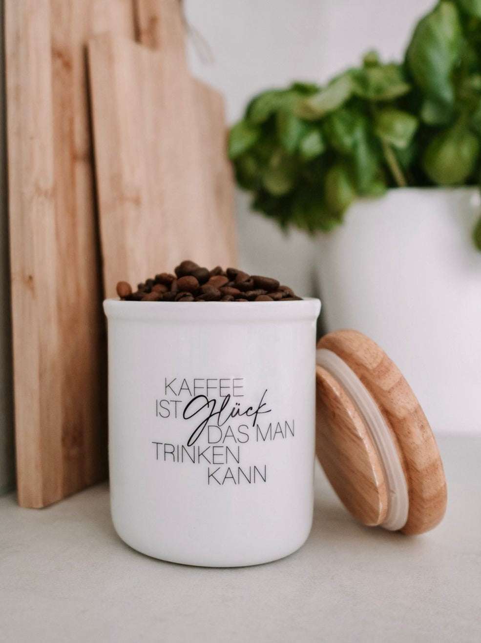 Kaffee ist Glück · Vorratsdose