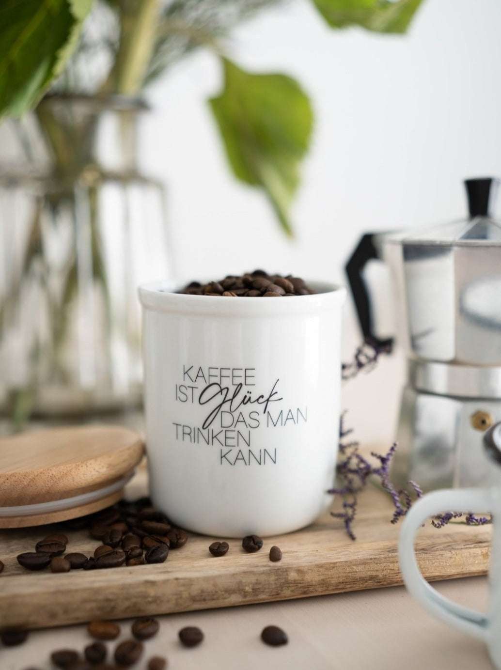 Kaffee ist Glück · Vorratsdose