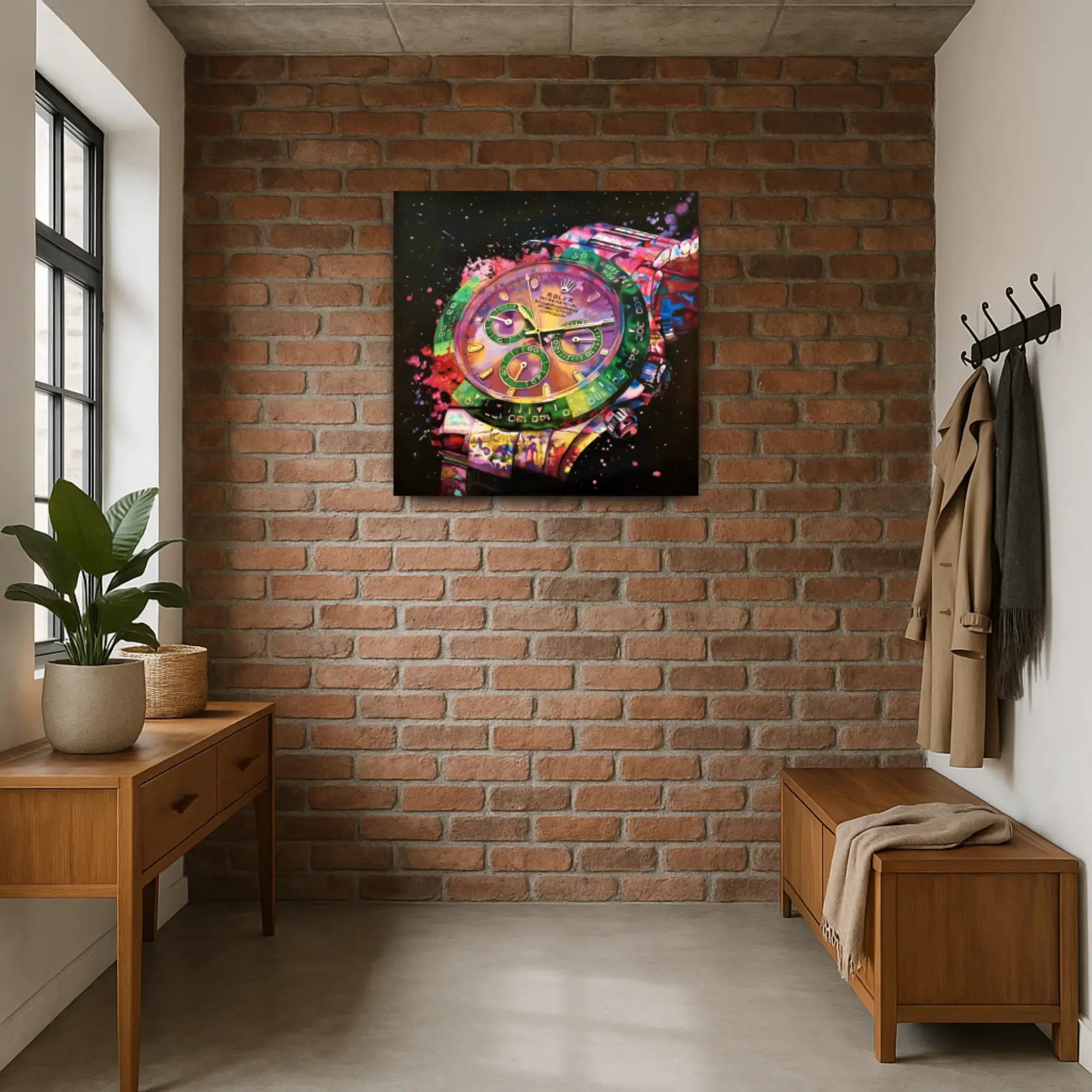 Großes Gemälde - Zeit im Farbrausch