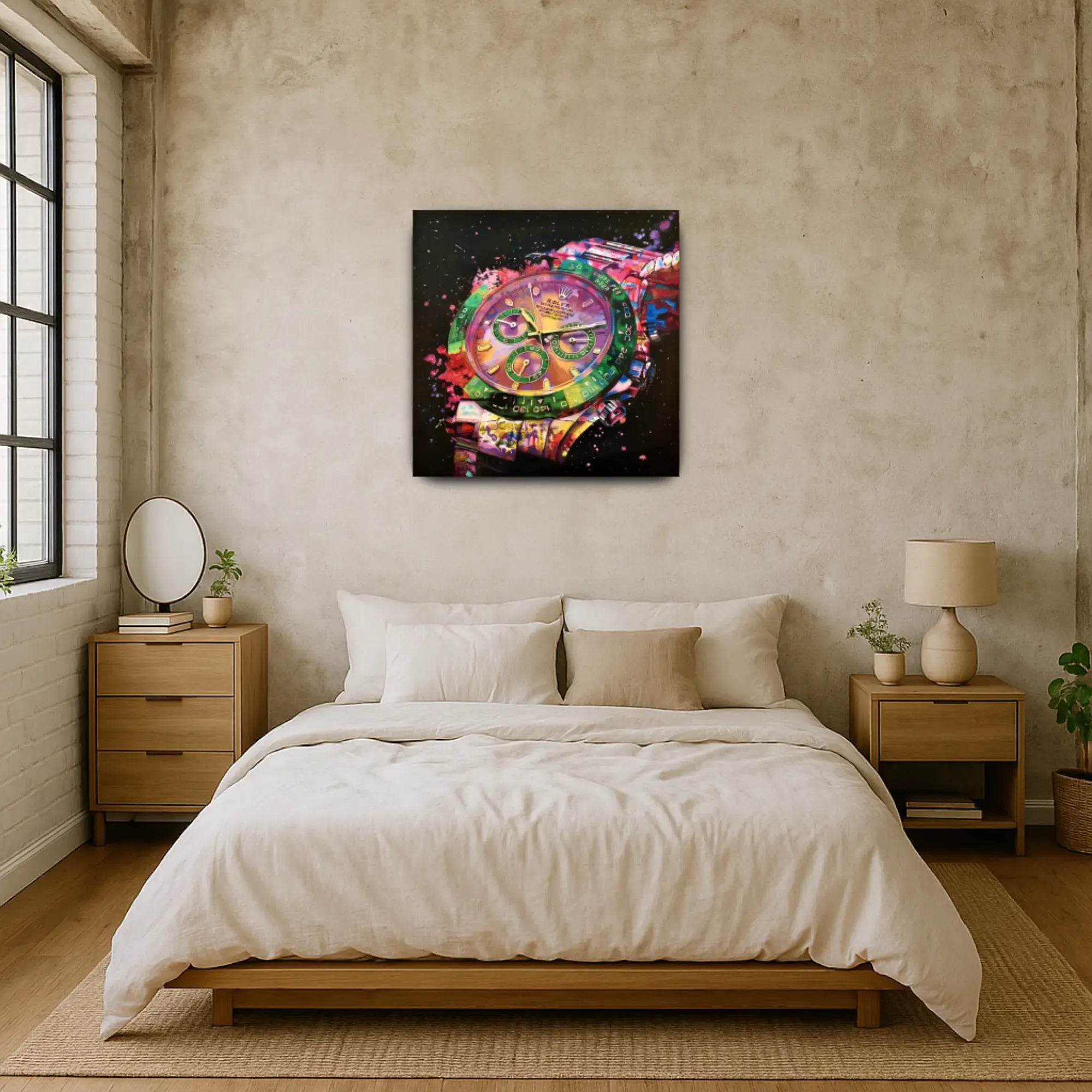 Großes Gemälde - Zeit im Farbrausch