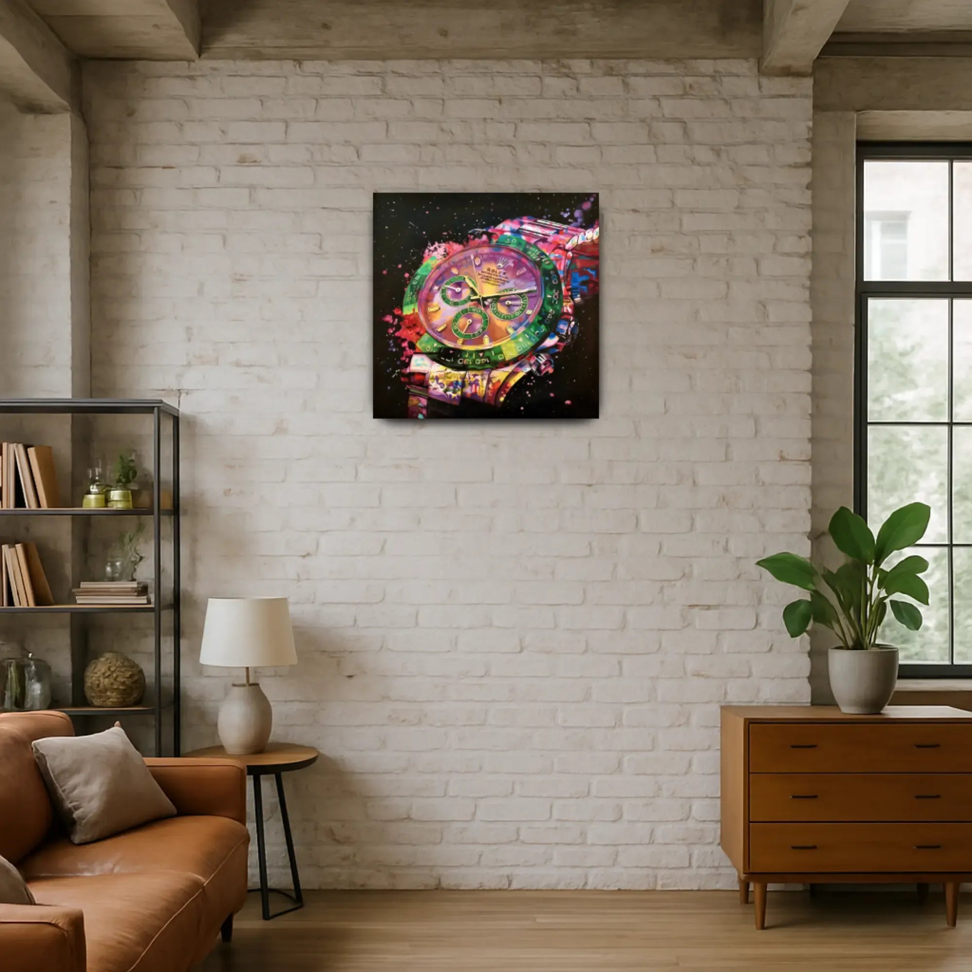 Großes Gemälde - Zeit im Farbrausch