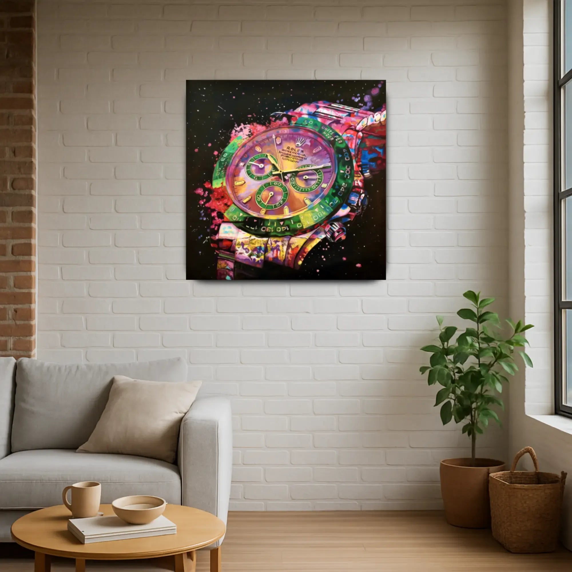 Großes Gemälde - Zeit im Farbrausch